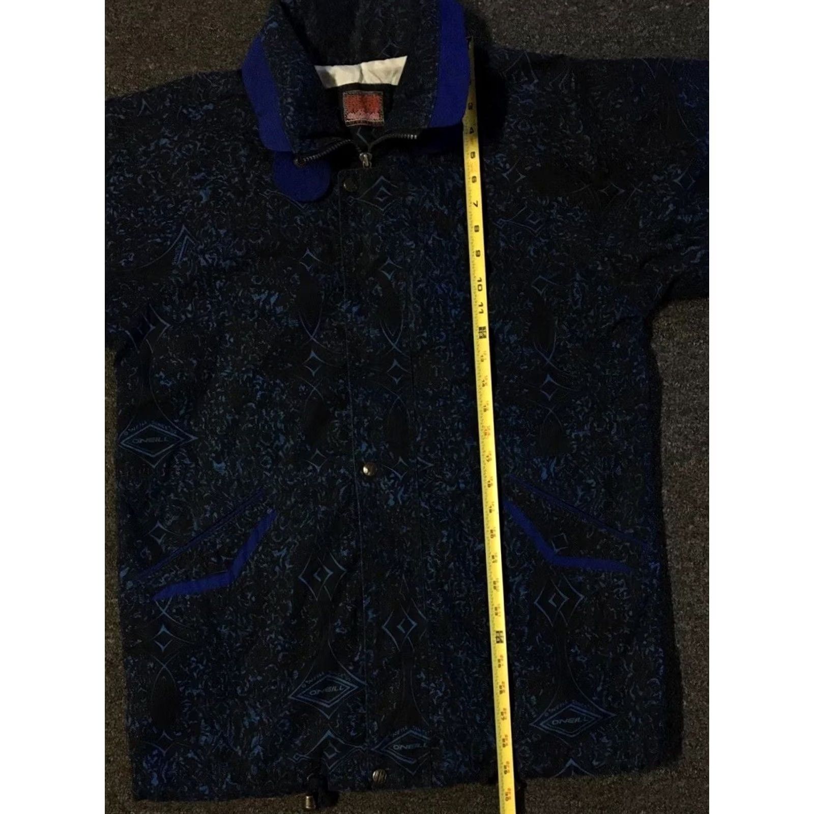 Vintage VINTAGE All Over Print Jacket Women's XL Blue Abstract Art Parka 80s 90s Vaporwave Ski Snowboard Ocean Pacific Style Pockets Lined Size XL / US 12-14 / IT 48-50 - 7 Thumbnail