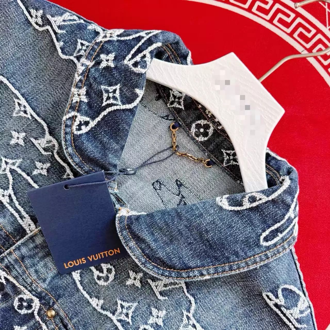 Louis Vuitton LV Nigo x Cloud Jacquard Denim Jacket Blue 52 Size US L / EU 52-54 / 3 - 3 Thumbnail
