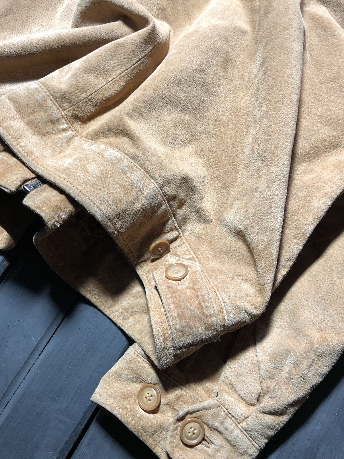 Hysteric Glamour Vintage Balenciaga Style Fur Hood Real Leather Jacket 90s Size US L / EU 52-54 / 3 - 8 Thumbnail