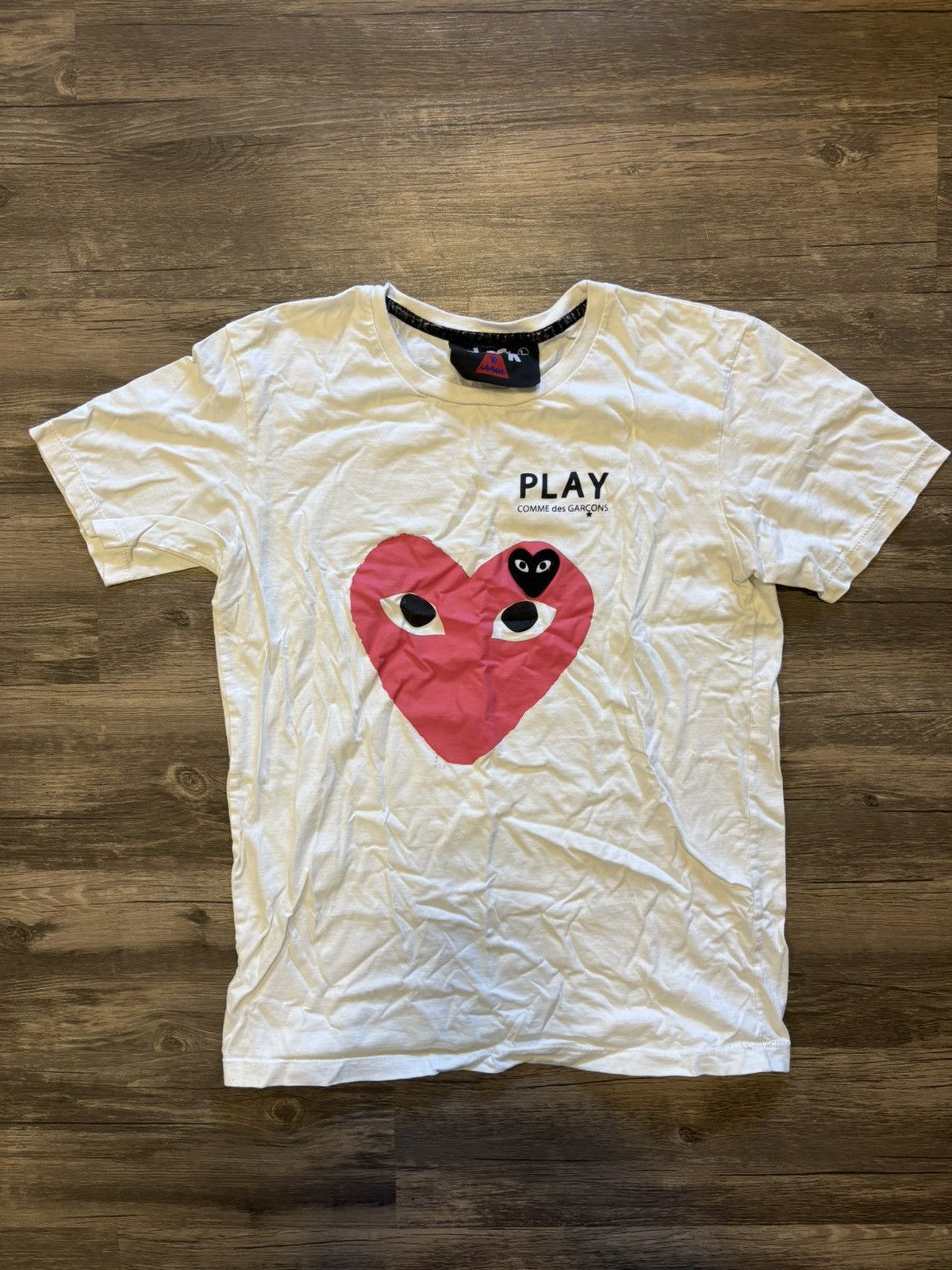 Comme des Garcons CDG white Tee Size US L / EU 52-54 / 3 - 5 Thumbnail