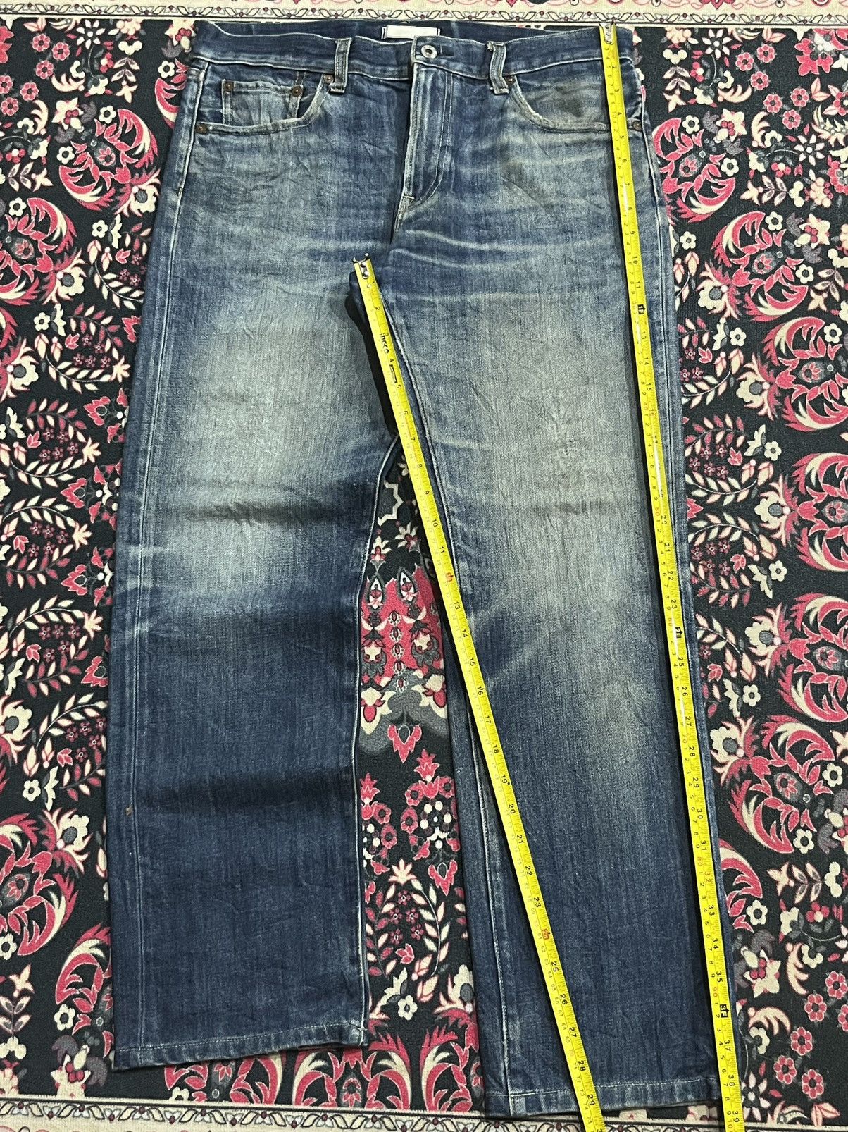 Undercover × Uniqlo Vintage Uniqlo Blue Faded Washed Straight Leg Jeans Size US 32 / EU 48 - 10 Thumbnail