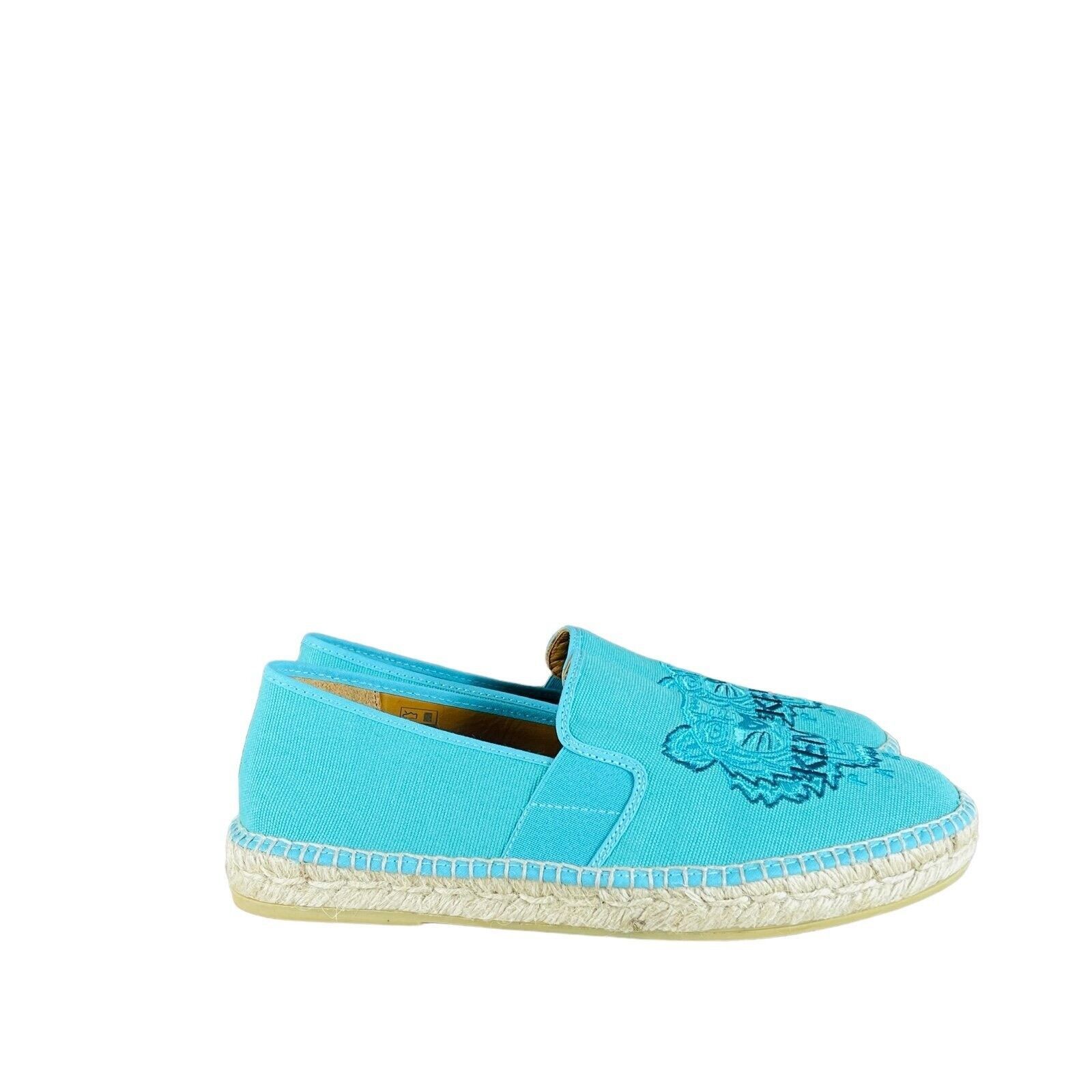 Kenzo Kenzo Logo Mint Tiger Canvas Espadrilles Size US 8 / EU 41 - 2 Thumbnail