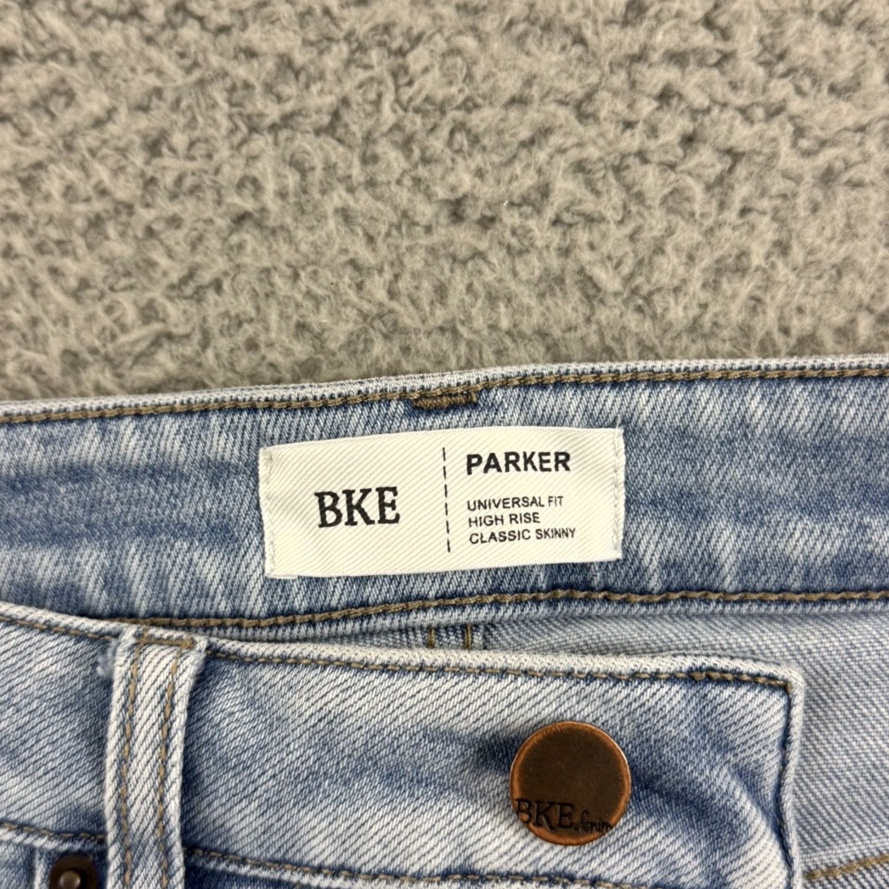 Vintage BKE Buckle Jeans Womens 28x30 High Rise Classic Skinny Denim Zip Stretch Blue 5-Pocket Size 28" / US 6 / IT 42 - 5 Thumbnail