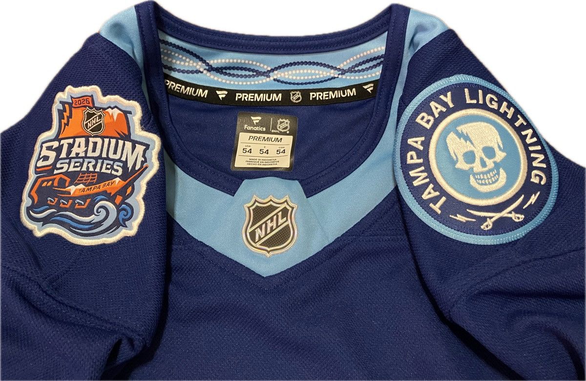 NHL Tampa Bay Lightning 2026 SS Fanatics NHL Hockey Jersey 54 Size US XL / EU 56 / 4 - 3 Thumbnail