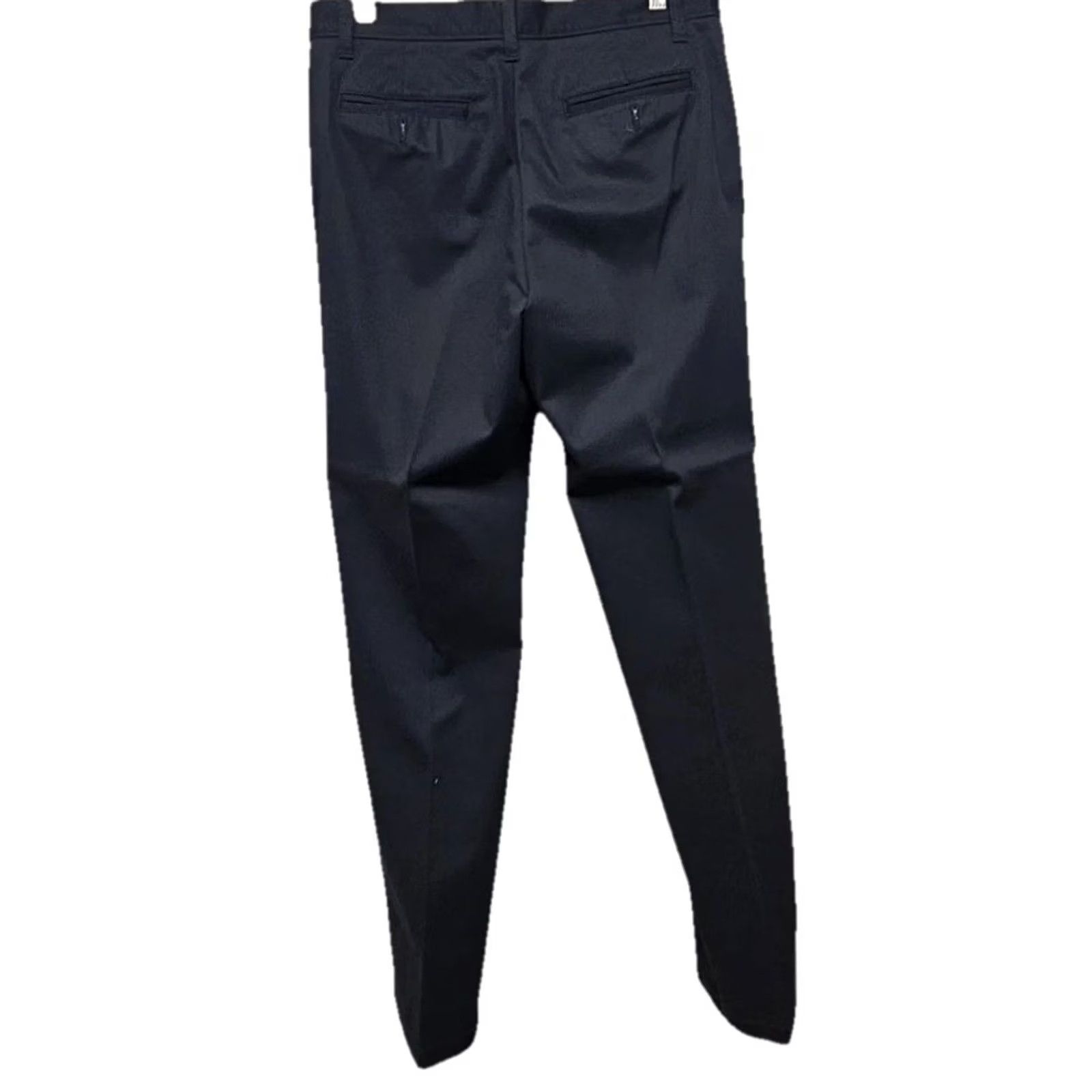 Nautica Nautica Classic Fit Dress Pants Men’s 30x32 Black Cotton Blend Twill Flat Front Straight Leg Pockets Slacks Size US 30 / EU 46 - 6 Thumbnail