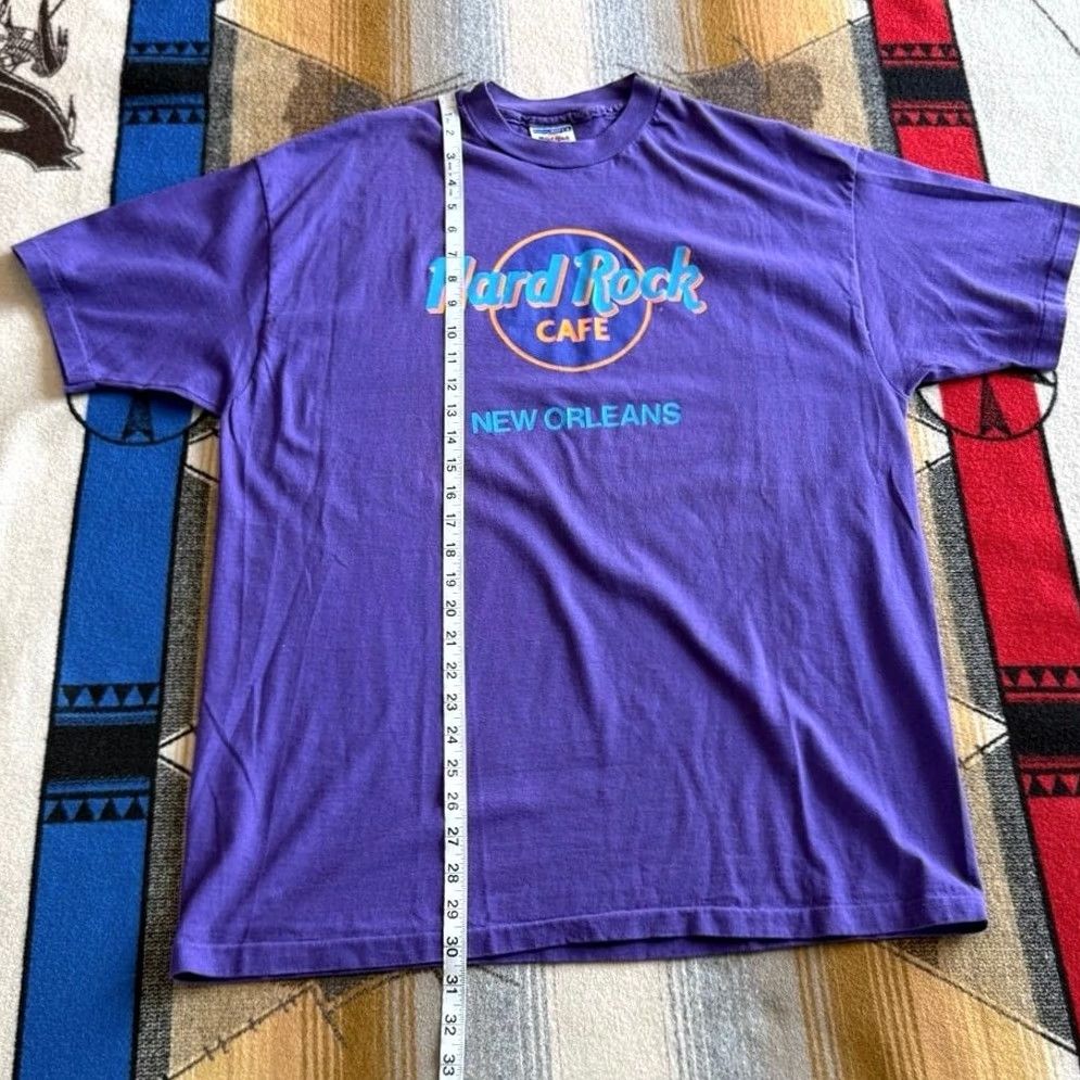 Hard Rock Cafe VINTAGE Hard Rock Cafe Shirt Mens XL Purple 90s New Orleans Size Single Stitch USA Made Size US XL / EU 56 / 4 - 7 Thumbnail