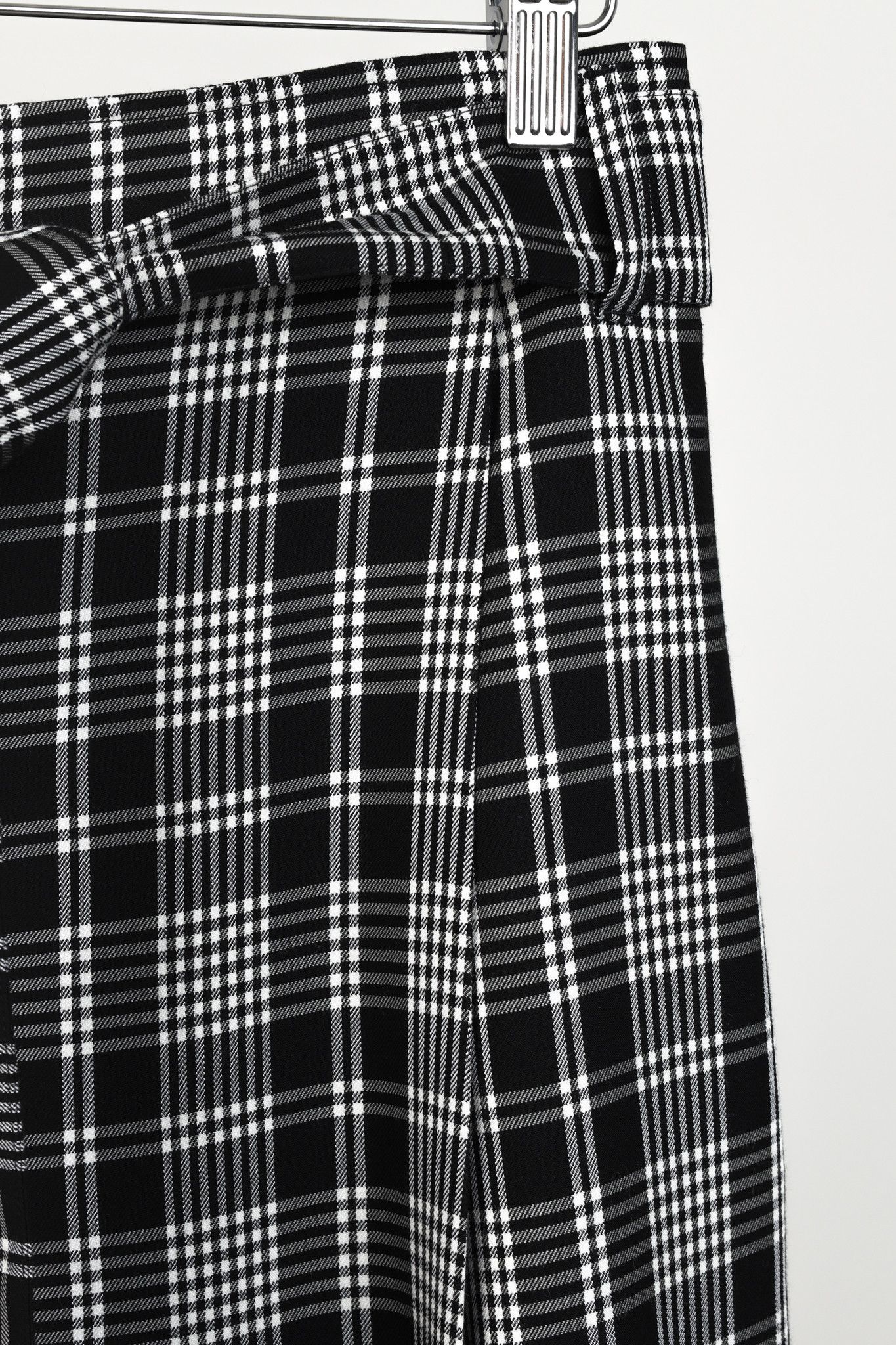 Max Mara Max Mara Weekend Black White Plaid Wide Leg Pant Size 34" / US 12 / IT 48 - 5 Thumbnail