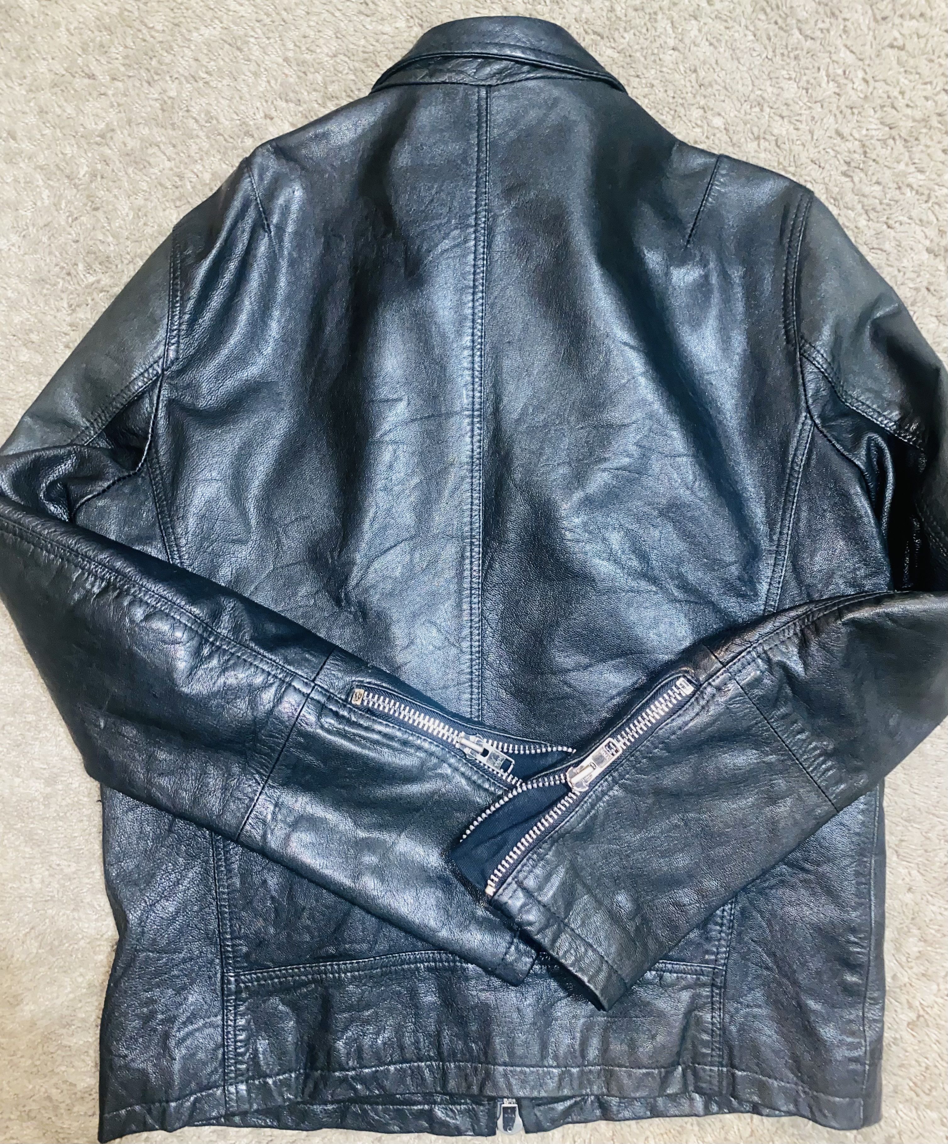 Allsaints All Saints Habanero BLK Leather Jacket ALLSAINTS Size US L / EU 52-54 / 3 - 4 Thumbnail