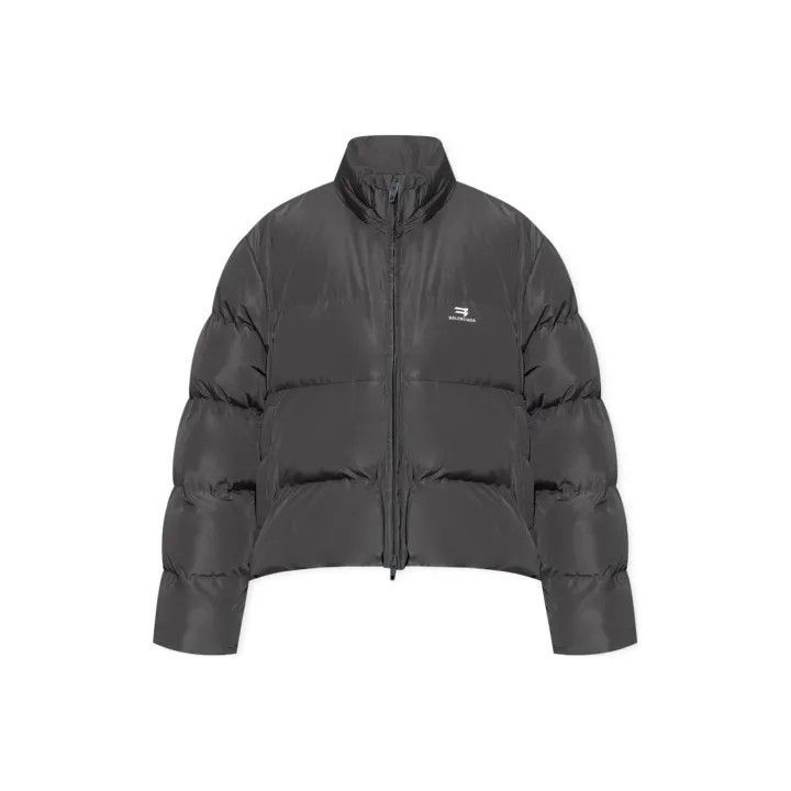 Balenciaga Balenciaga Gray High-Neck Zip Jacket 0079 Size XS / US 0-2 / IT 36-38 - 1 Thumbnail