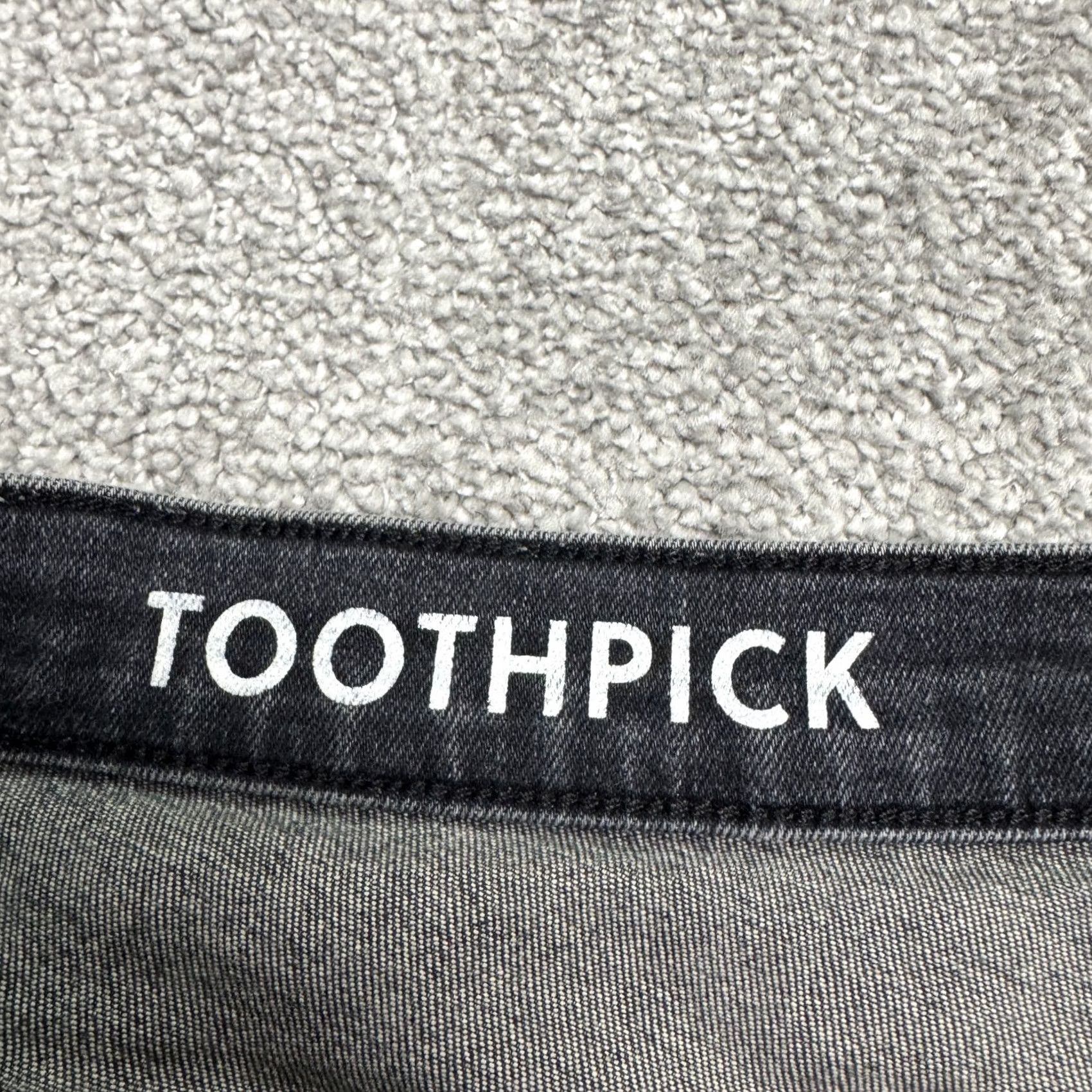 J.Crew J.Crew Jeans 9" Toothpick Skinny Denim Women 32 Tall Black Dark Wash Stretch Size 24" / US 00 / IT 34 - 6 Thumbnail