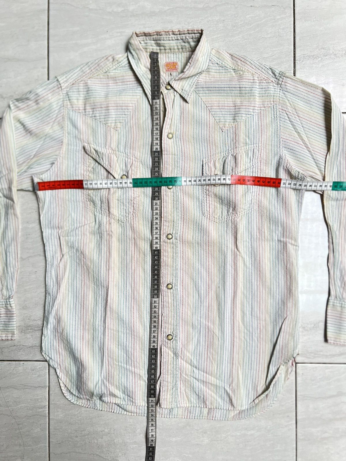 Sugar Cane SUGAR CANE Striped Western Shirt Size US M / EU 48-50 / 2 - 7 Thumbnail