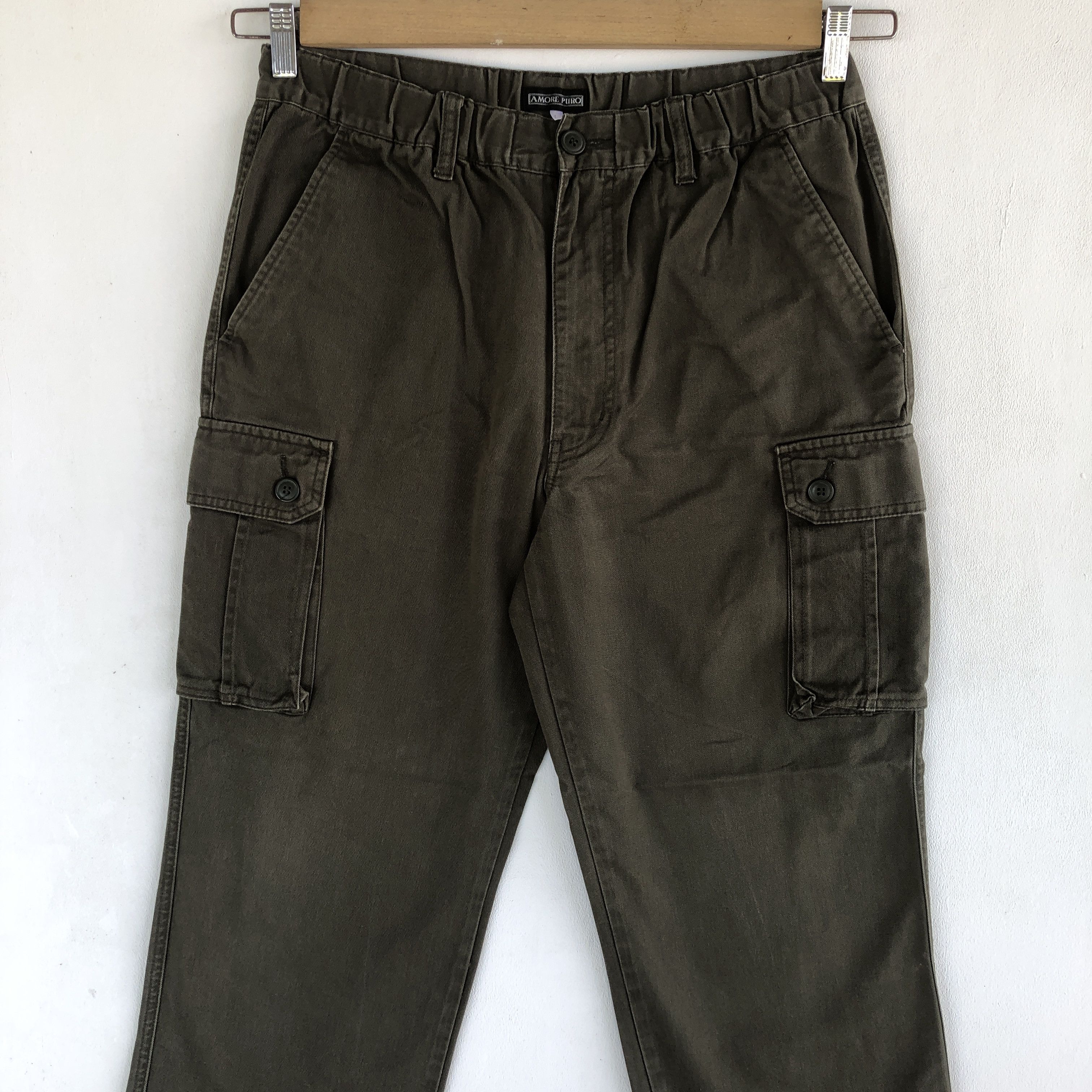 Japanese Brand Vintage Japanese Cargo Pants Multi Pocket Fatigue Trousers Size US 30 / EU 46 - 3 Thumbnail