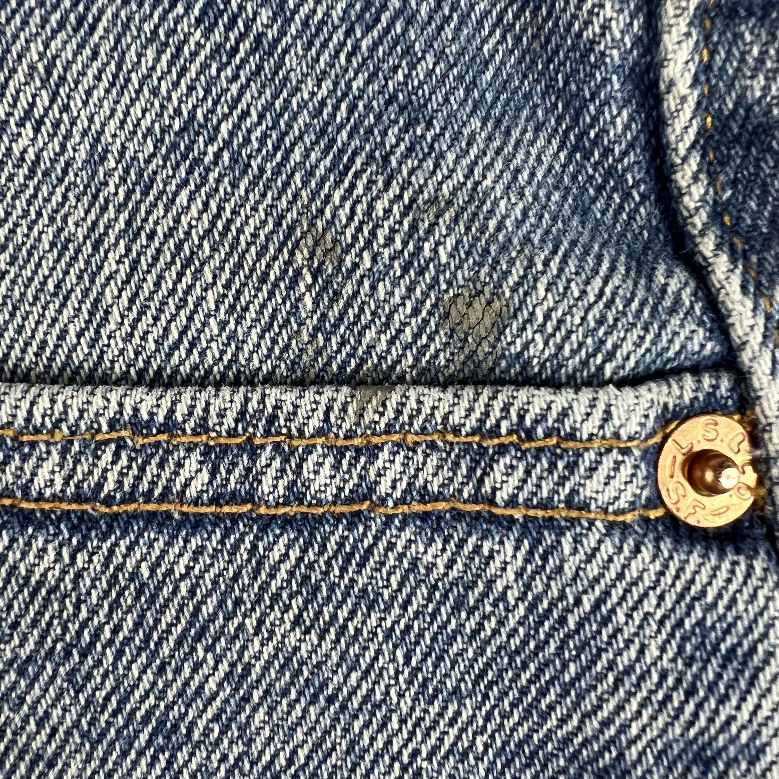Levi's × Vintage VTG 90s Levi's Jean Shorts 517 Cut Off Thrashed Denim Jorts Size US 30 / EU 46 - 2 Thumbnail