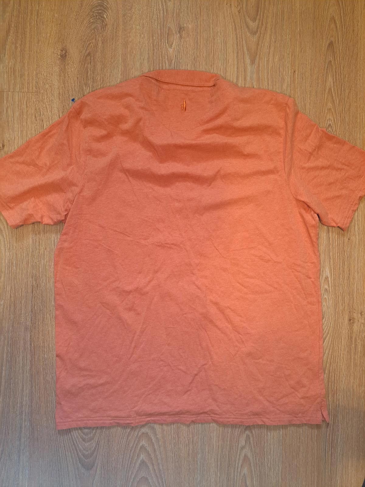 johnnie-O Johnnie O Hangin Out Polo Shirt Mens XXL Orange Cotton Size US XXL / EU 58 / 5 - 6 Thumbnail