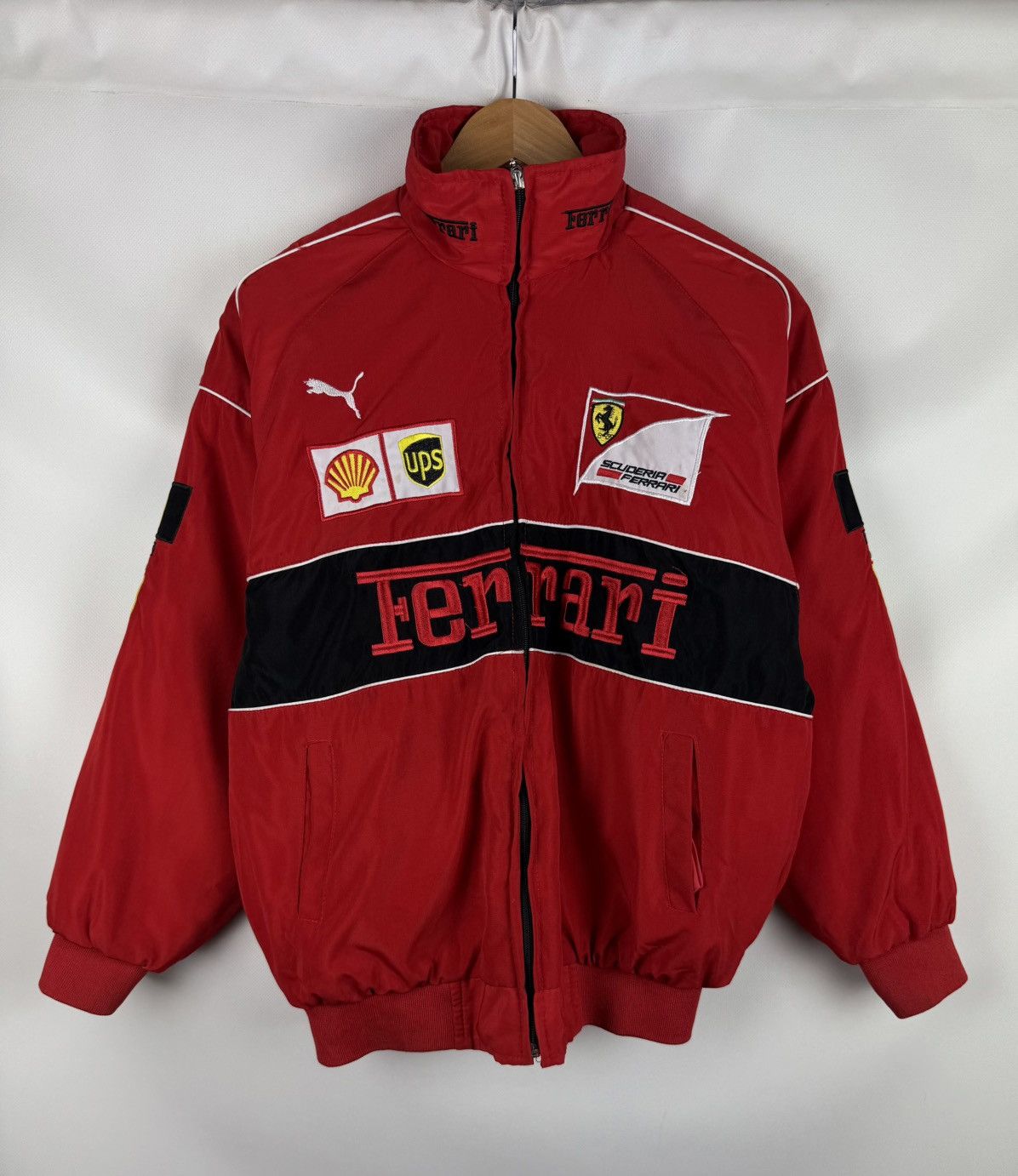 Ferrari Ferrari F1 Scuderia Overprinted Racing Bomber Jacket Size US S / EU 44-46 / 1 - 1 Thumbnail