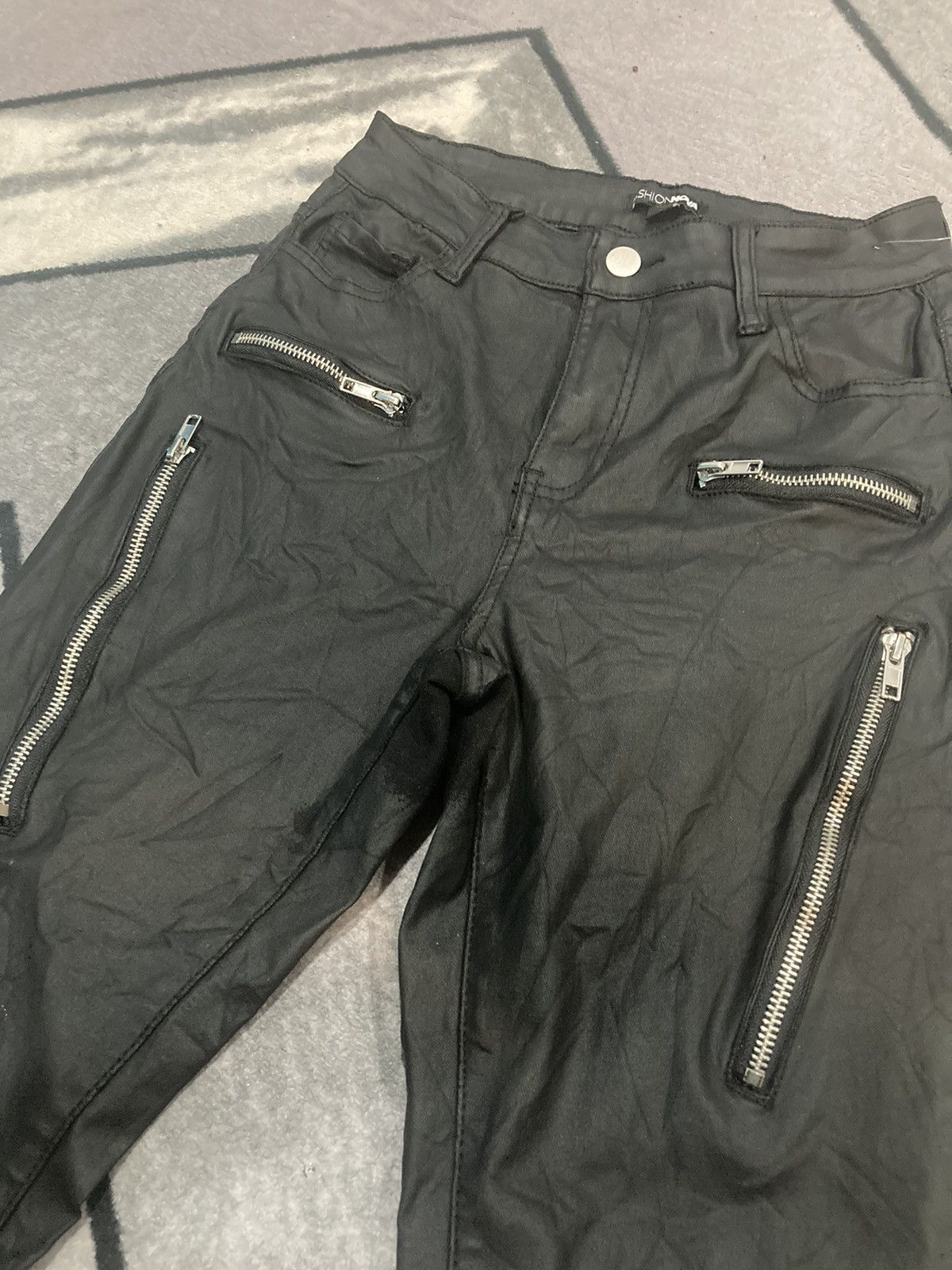 Fashion Nova × Seditionaries Fashion Nova Women's Black Faux Leather Skinny Pants Size 24" / US 00 / IT 34 - 4 Thumbnail