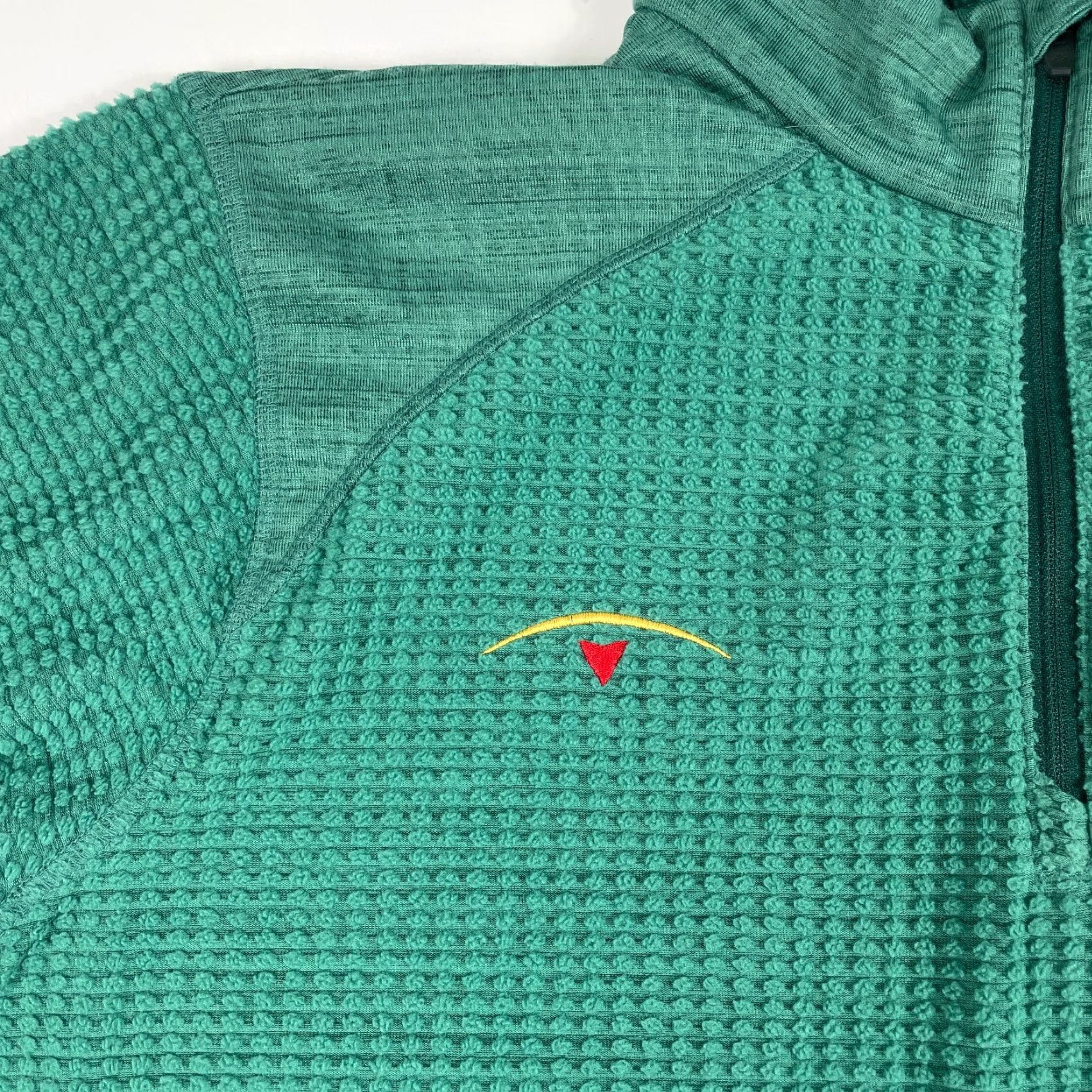 Vintage Columbia Jacket Men Large Green Grid Fleece 1/4 Zip Pullover Hiking Ski Outdoors Size US L / EU 52-54 / 3 - 6 Thumbnail