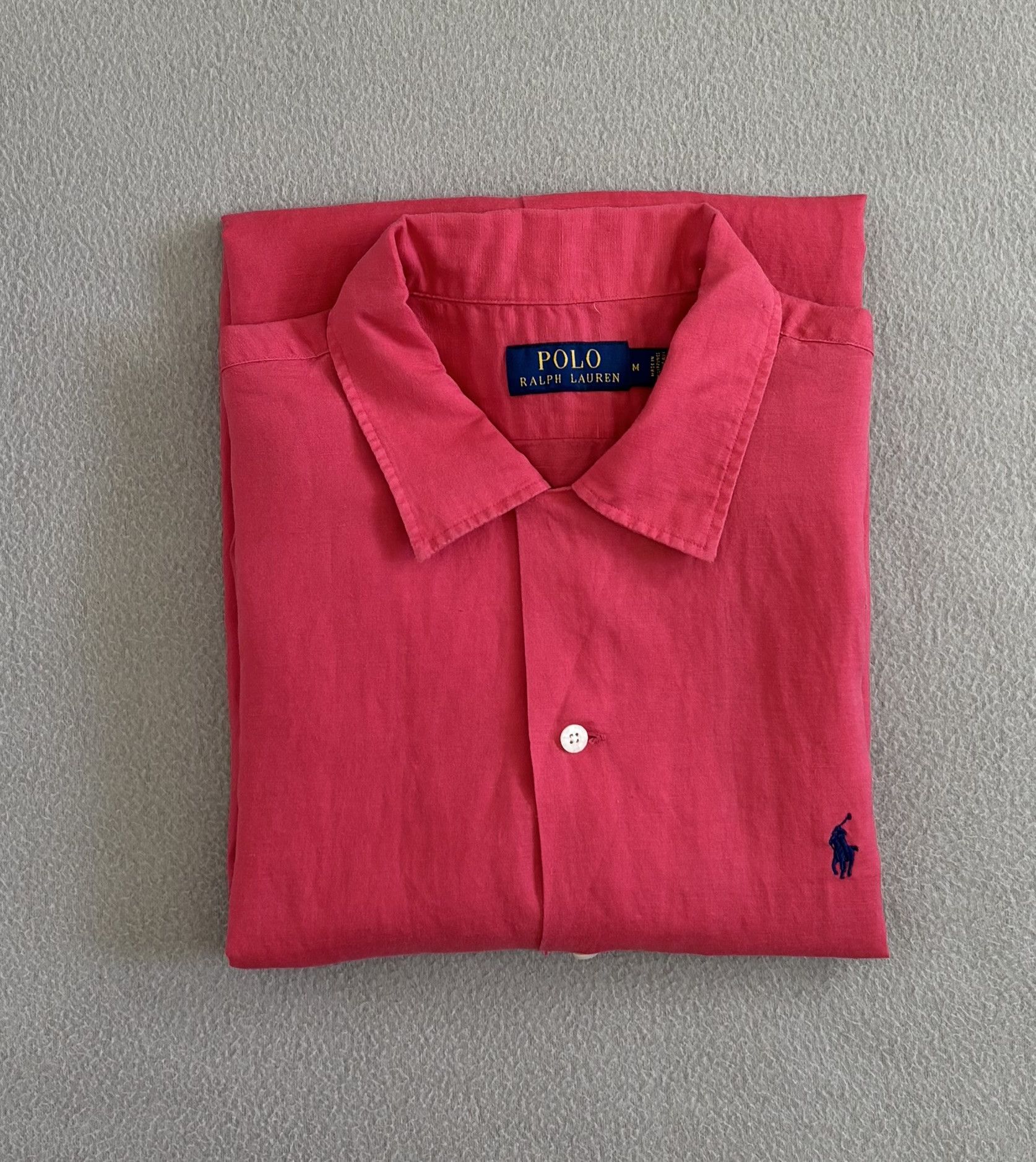 Polo Ralph Lauren Polo Ralph Lauren Red Linen shirt Medium Size US M / EU 48-50 / 2 - 20 Thumbnail