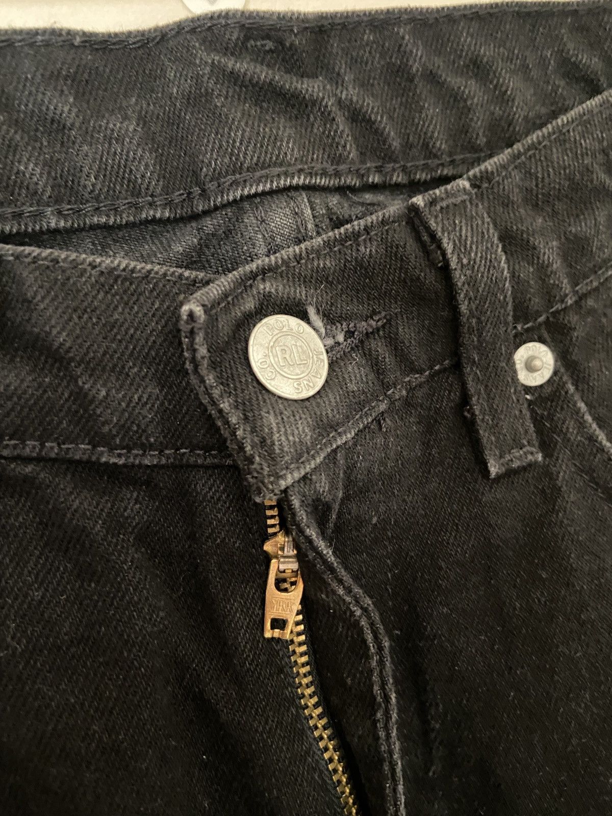 Polo Ralph Lauren × Vintage Vintage Polo Jeans Ralph Lauren Black Denim Size US 30 / EU 46 - 3 Thumbnail