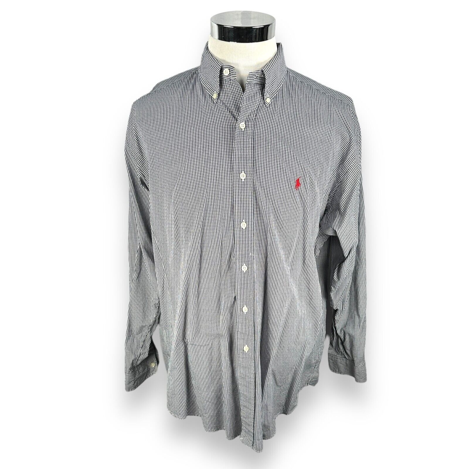 Polo Ralph Lauren Polo Ralph Lauren Shirt Men's Large Blue Gingham Cotton Size US L / EU 52-54 / 3 - 1 Thumbnail