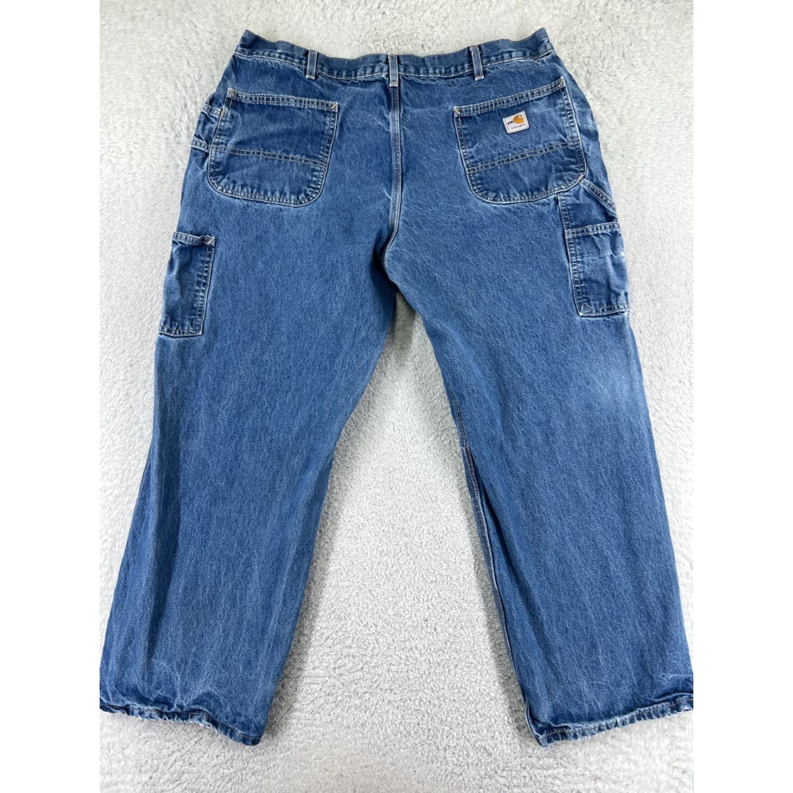 Carhartt Carhartt Jeans Mens 40 Blue Denim Original Fit FR Cat 2 2112 Carpenter Size US 40 / EU 56 - 2 Thumbnail