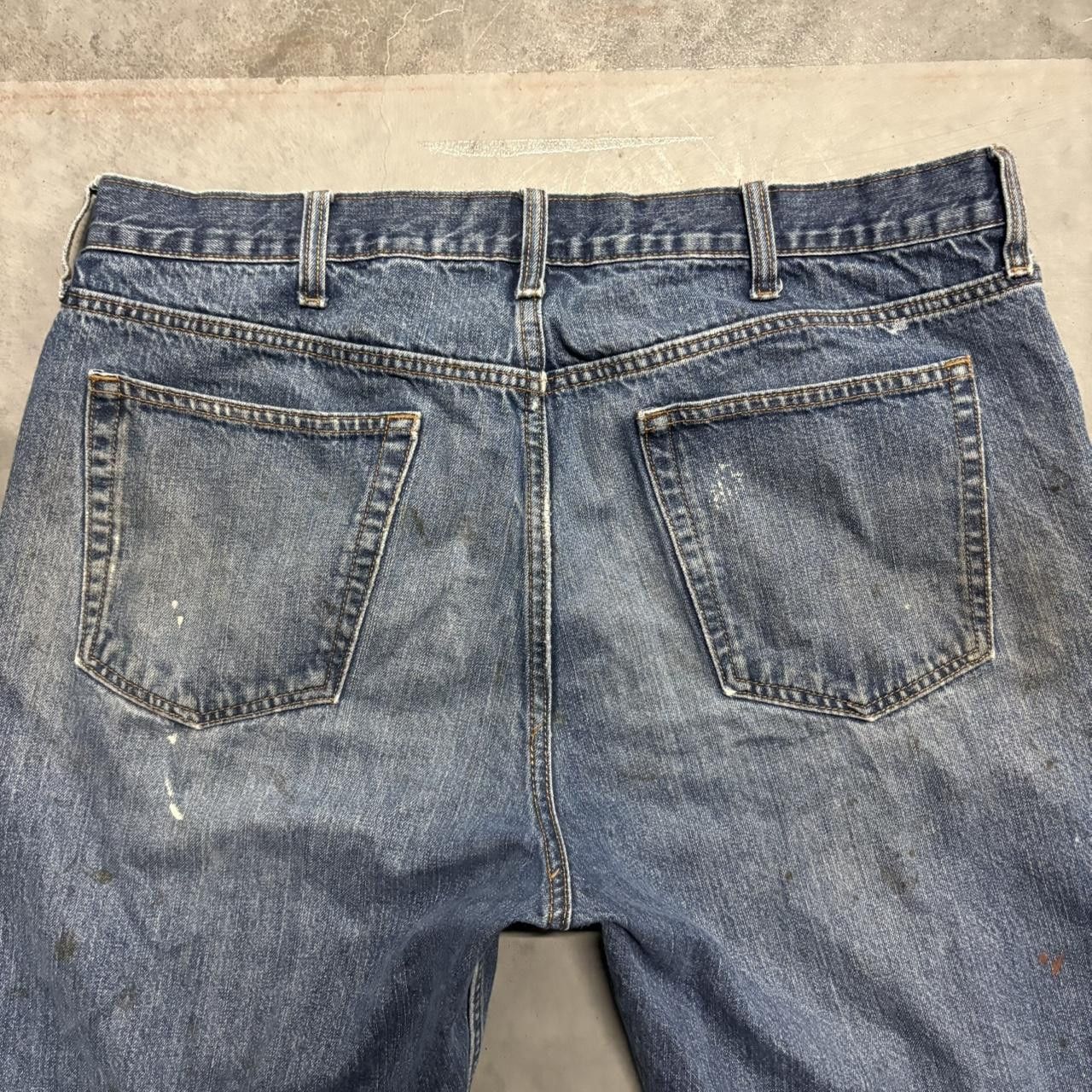Old Navy × Vintage Crazy Vintage Y2K/2000s Baggy Old navy Streetwear Style Medium Wash ripped Denim Jeans! Size US 38 / EU 54 - 8 Thumbnail