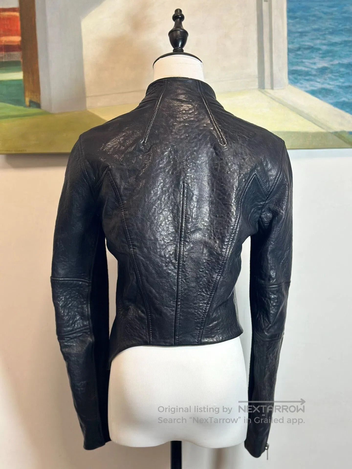 Helmut Lang Helmut Lang Asymmetrical Leather Jacket. Size US M / EU 48-50 / 2 - 1 Thumbnail