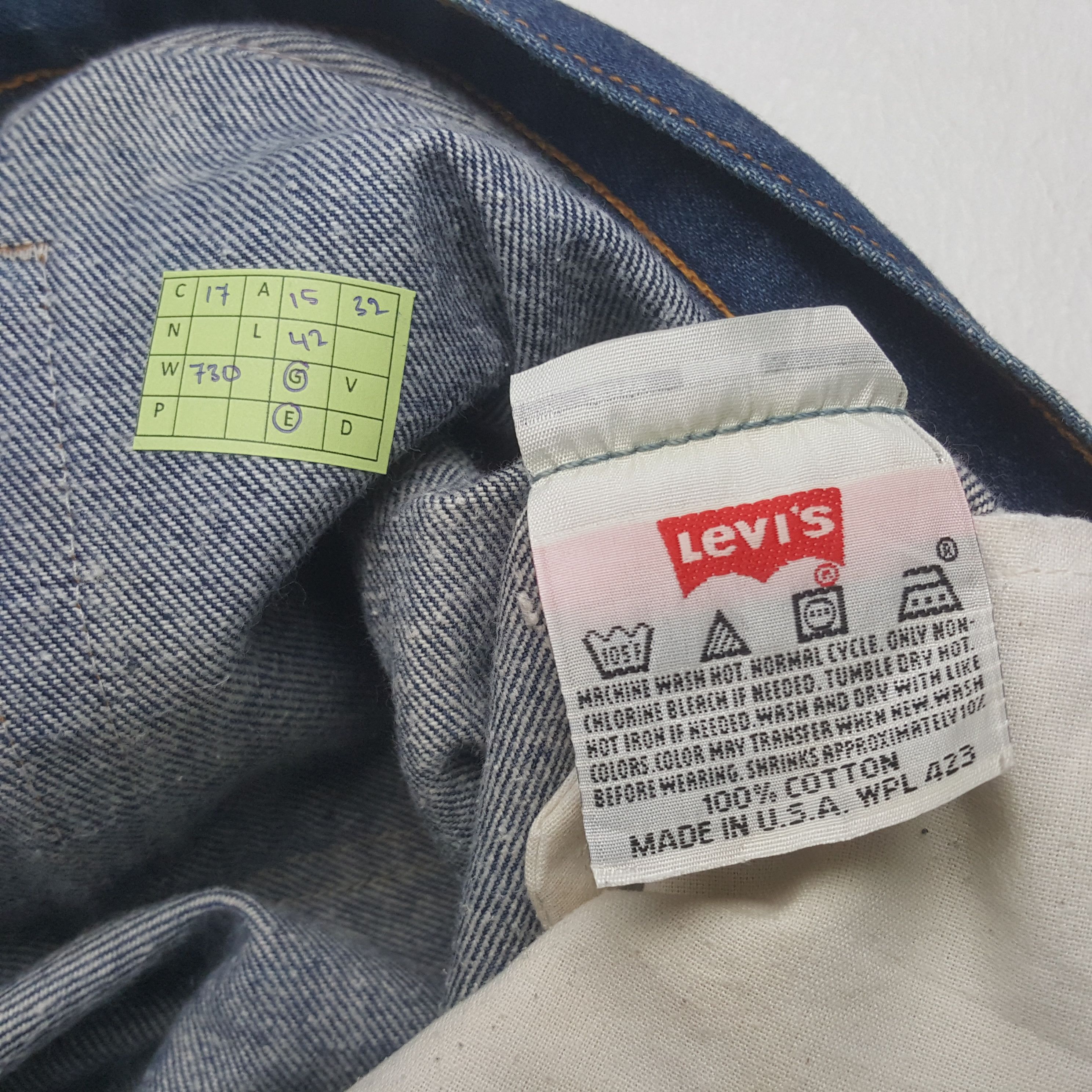 Levi's Vintage 90's Levi's 501 American Fading Denim Jeans RR17 Size US 30 / EU 46 - 8 Thumbnail