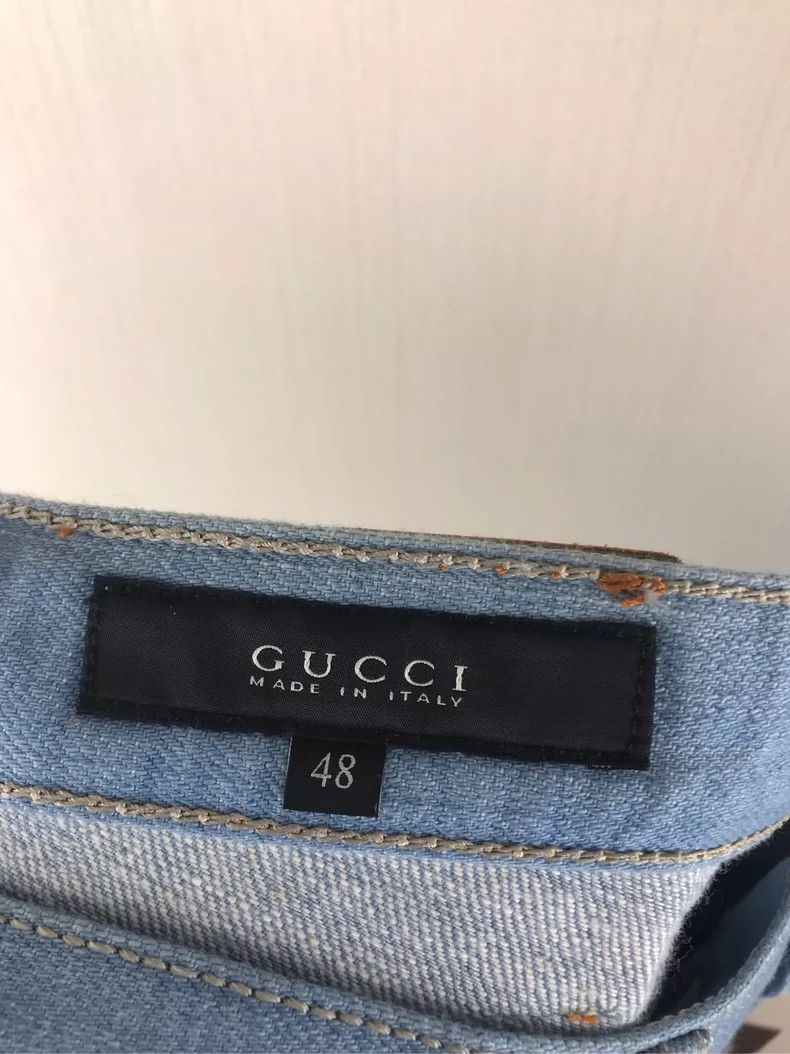 Gucci GucciLeather brand jeans 2503-Nextarrow Size US 32 / EU 48 - 3 Thumbnail
