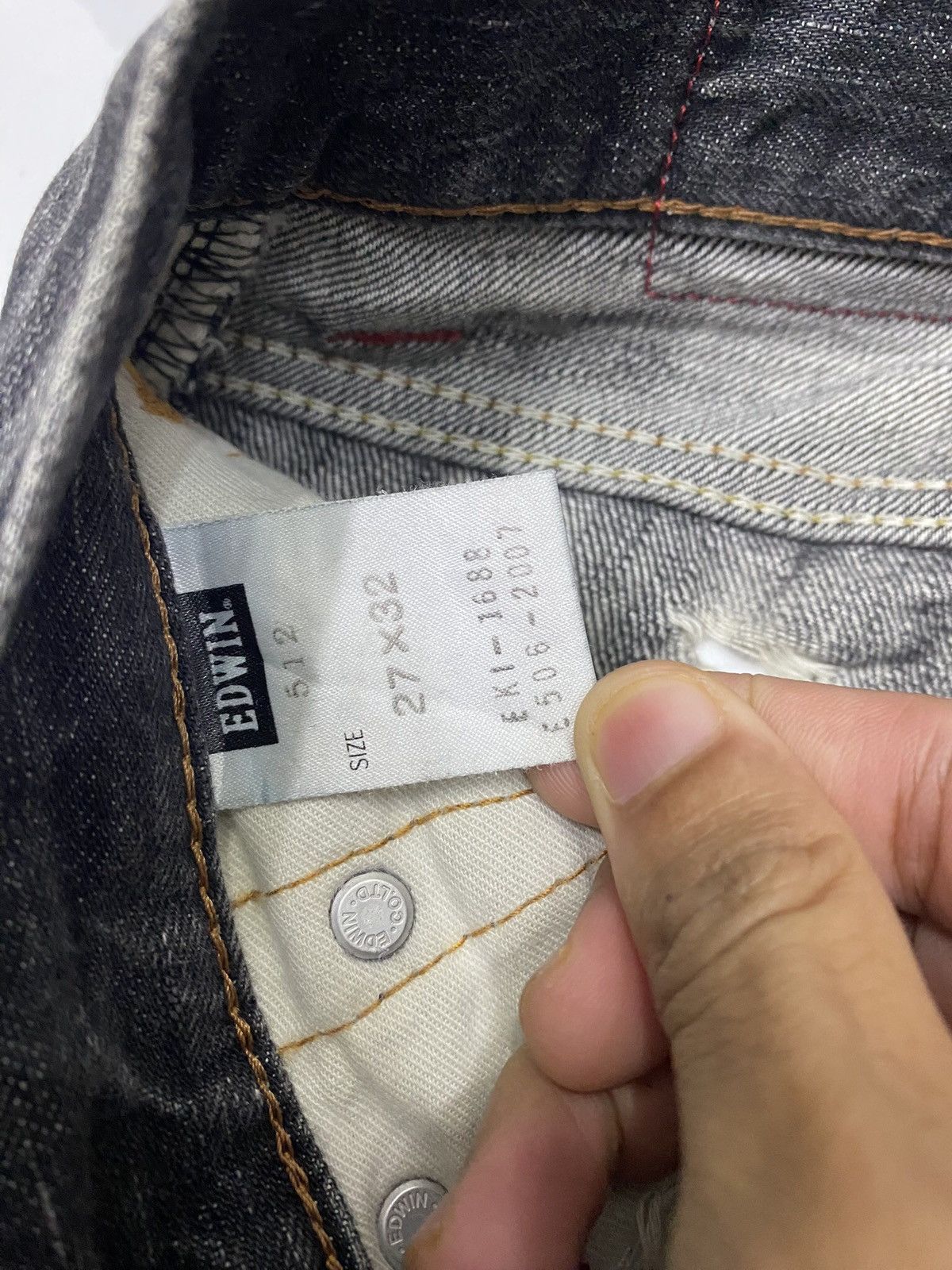 If Six Was Nine × Le Grande Bleu (L.G.B.) 🔥EDWIN FLARE DISTRESSED DENIM JEANS IFSIXWASNINE LGB STYLE Size US 30 / EU 46 - 10 Thumbnail