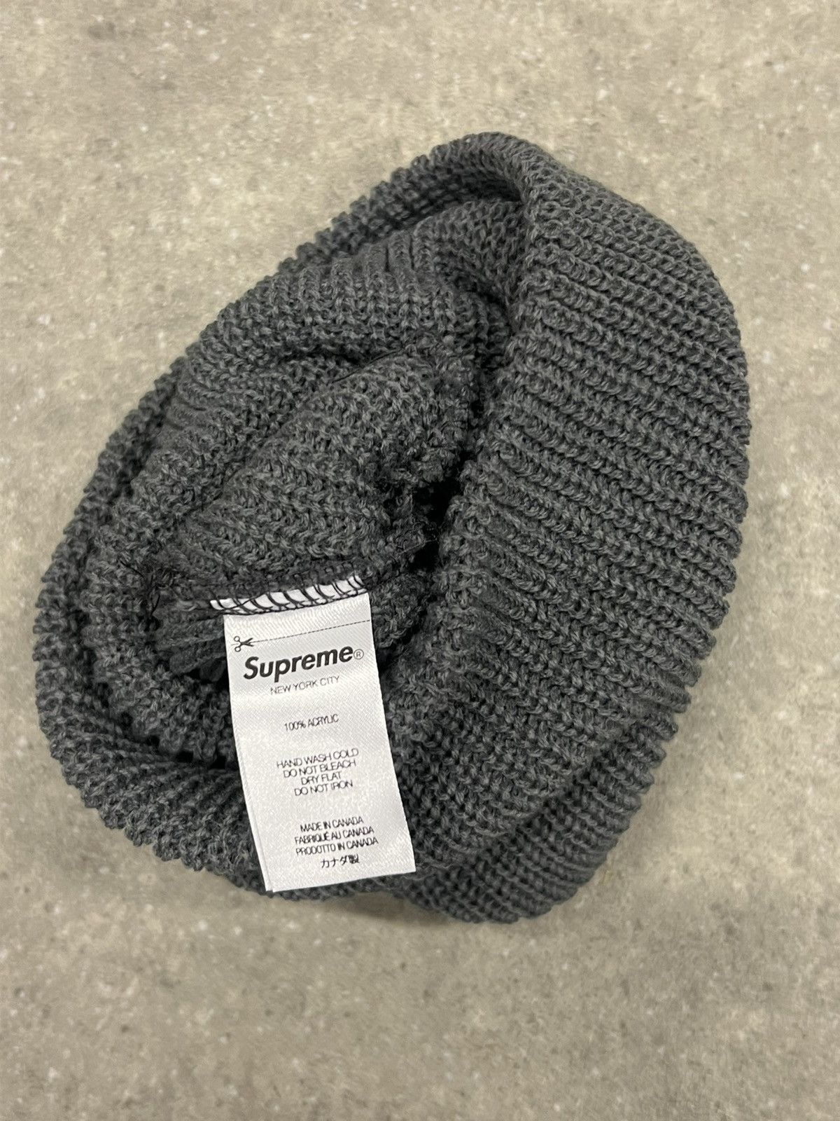 Supreme Brand new Supreme Grey Loose Gauge Beanie Size ONE SIZE - 5 Thumbnail