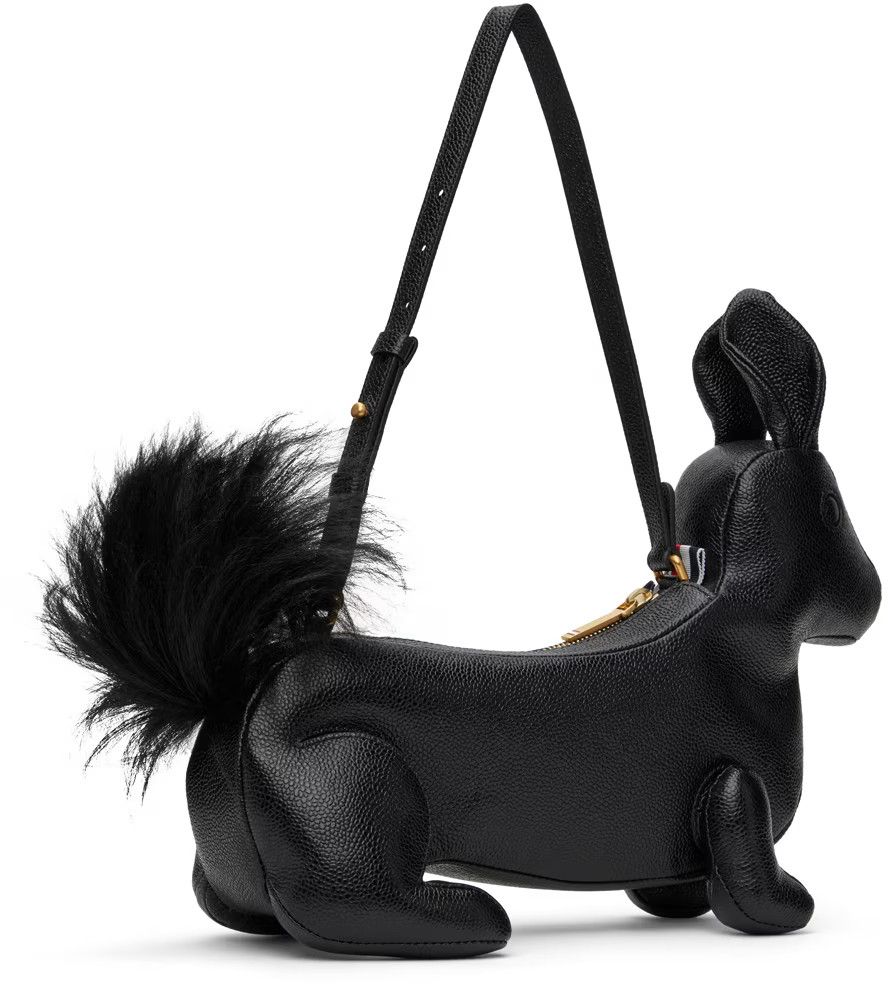 Thom Browne o1s22i1n0924 Size: OS / Fur Handbag With Chain in Black Size ONE SIZE - 2 Thumbnail