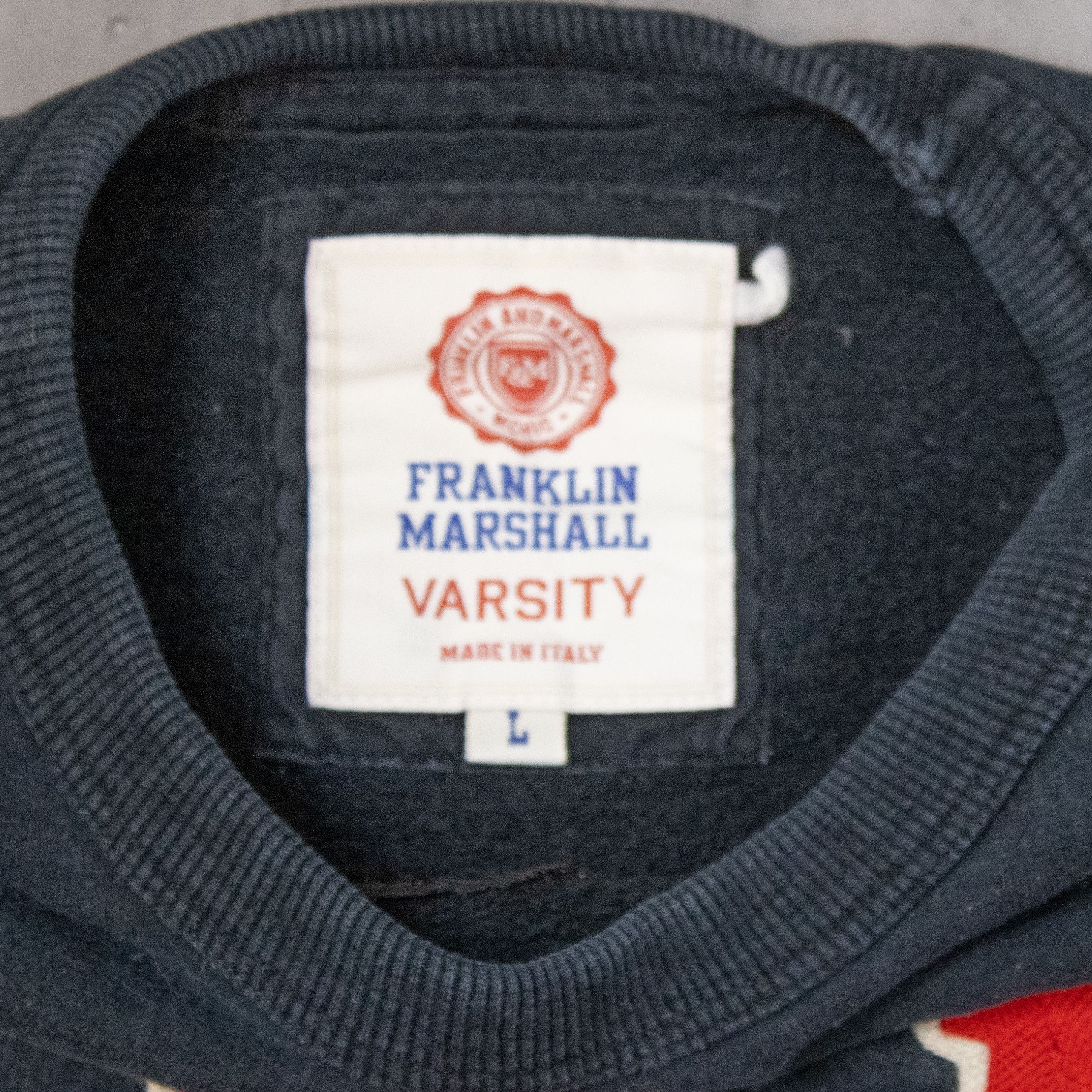 Japanese Brand Frank & Marshall University Chain Stitch Crewneck Sweater Size US M / EU 48-50 / 2 - 5 Thumbnail