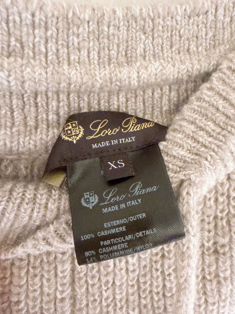 Loro Piana LORO PIANA sizeXS 24 Autumn garden sand color cashmere knit Size 26" / US 2 / IT 38 - 7 Thumbnail