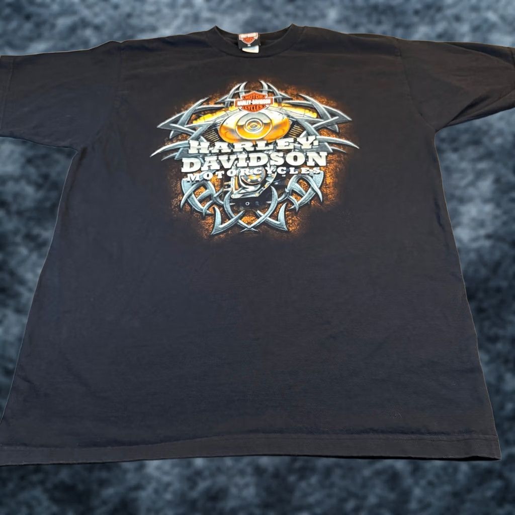 Harley Davidson Harley-Davidson Motorcycles Orlando Florida USA Graphic T Shirt Mens XL Black Size US XL / EU 56 / 4 - 1 Thumbnail