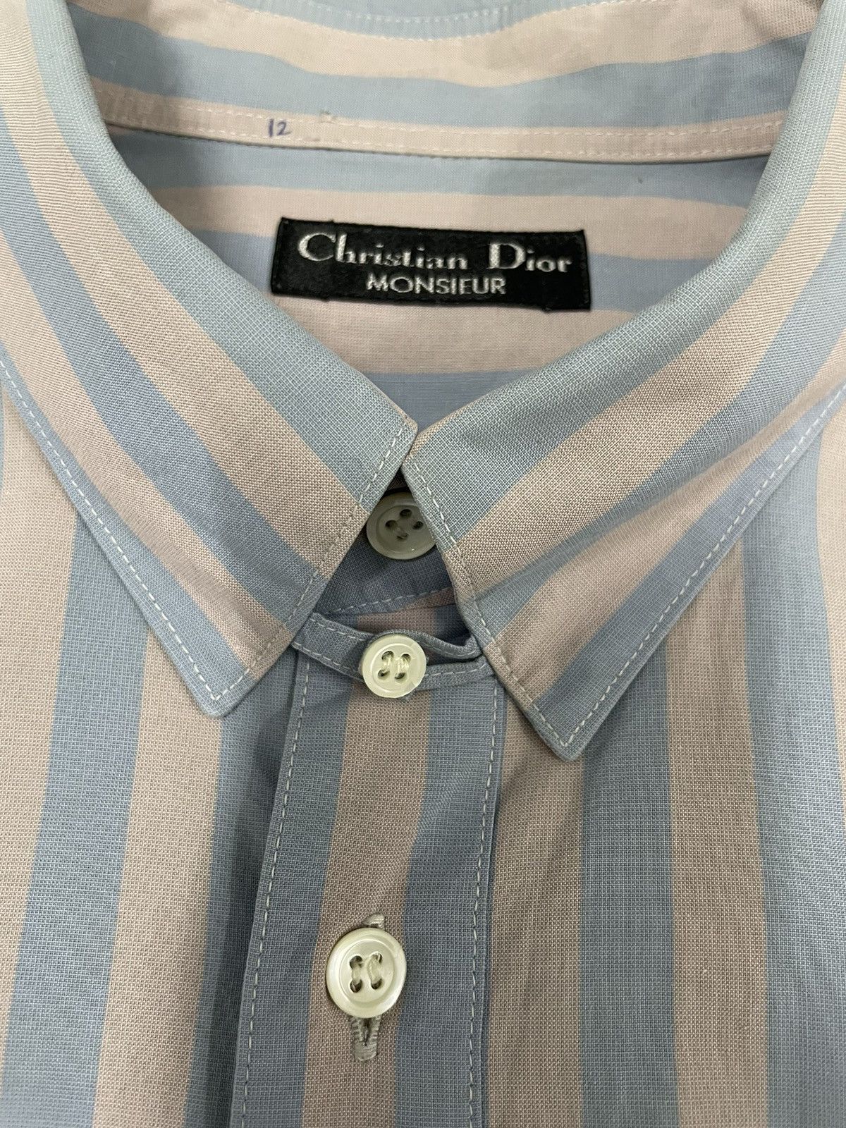 Christian Dior Monsieur Vintage Christian Dior Stripe Longsleeves Shirts Size US S / EU 44-46 / 1 - 5 Thumbnail