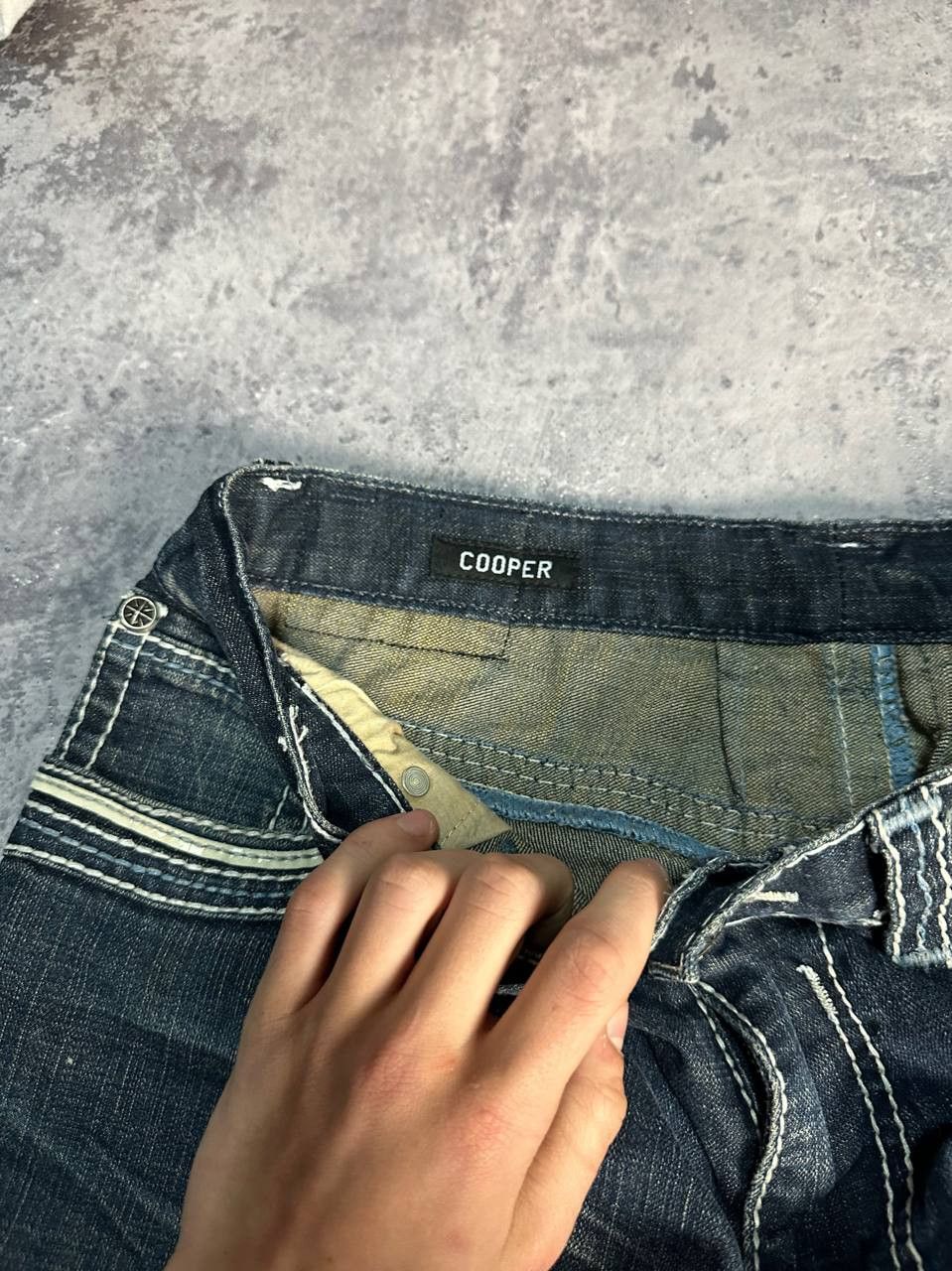 Affliction Affliction Ace Denim Jeans Y2K Embroidered size 31 Size 33" - 10 Thumbnail