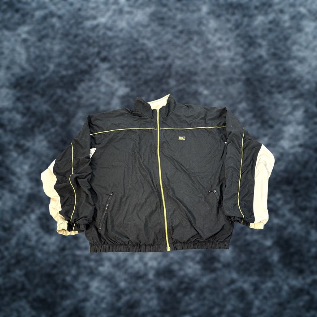 Nike VINTAGE Nike Track Jacket Mens L Black Windbreaker Full Zip Stripes 90s Size US L / EU 52-54 / 3 - 1 Thumbnail