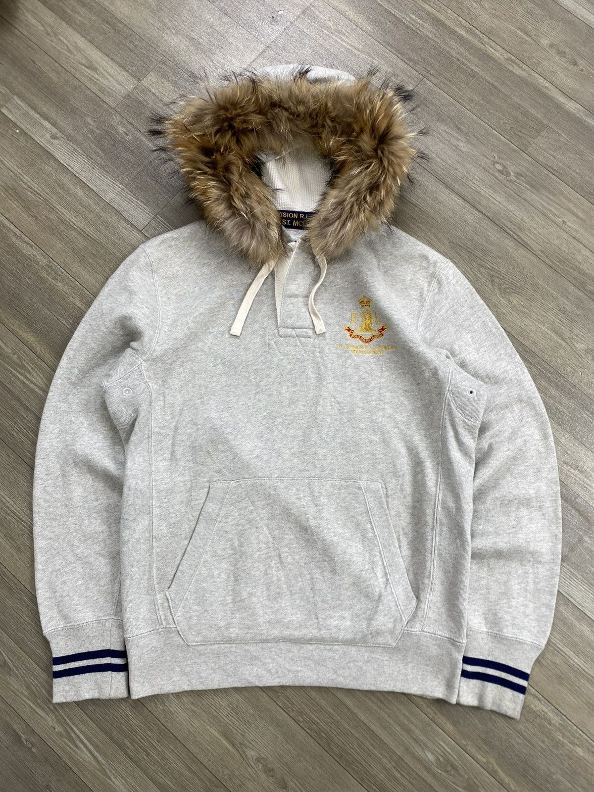 Lo Life 1990s Polo Ralph Lauren Fur ZipHoodie IfSixWasNine LGB Style Size US L / EU 52-54 / 3 - 2 Thumbnail