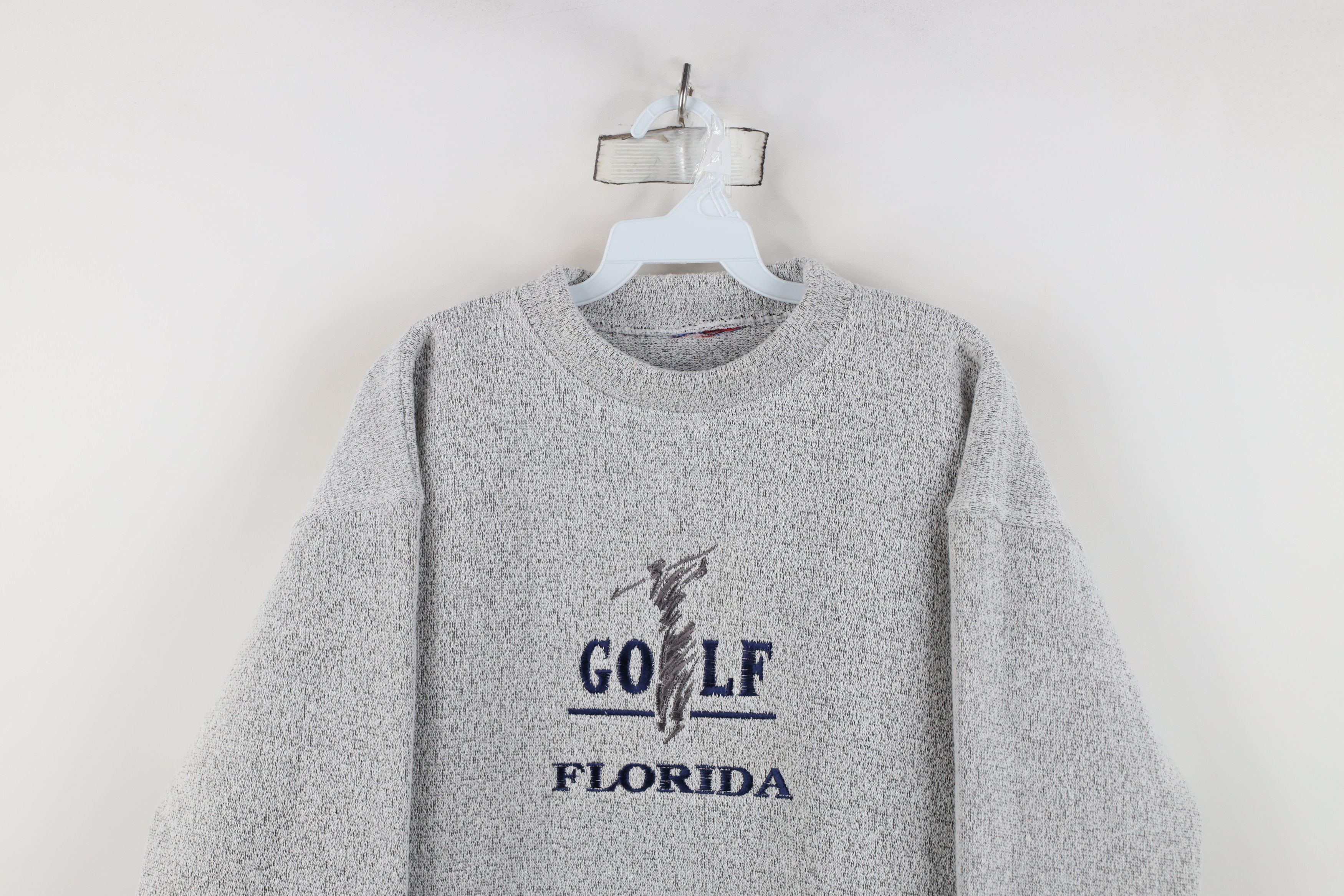 Vintage Vintage 90s Streetwear Golf Florida Sweatshirt Gray USA Size US M / EU 48-50 / 2 - 2 Thumbnail