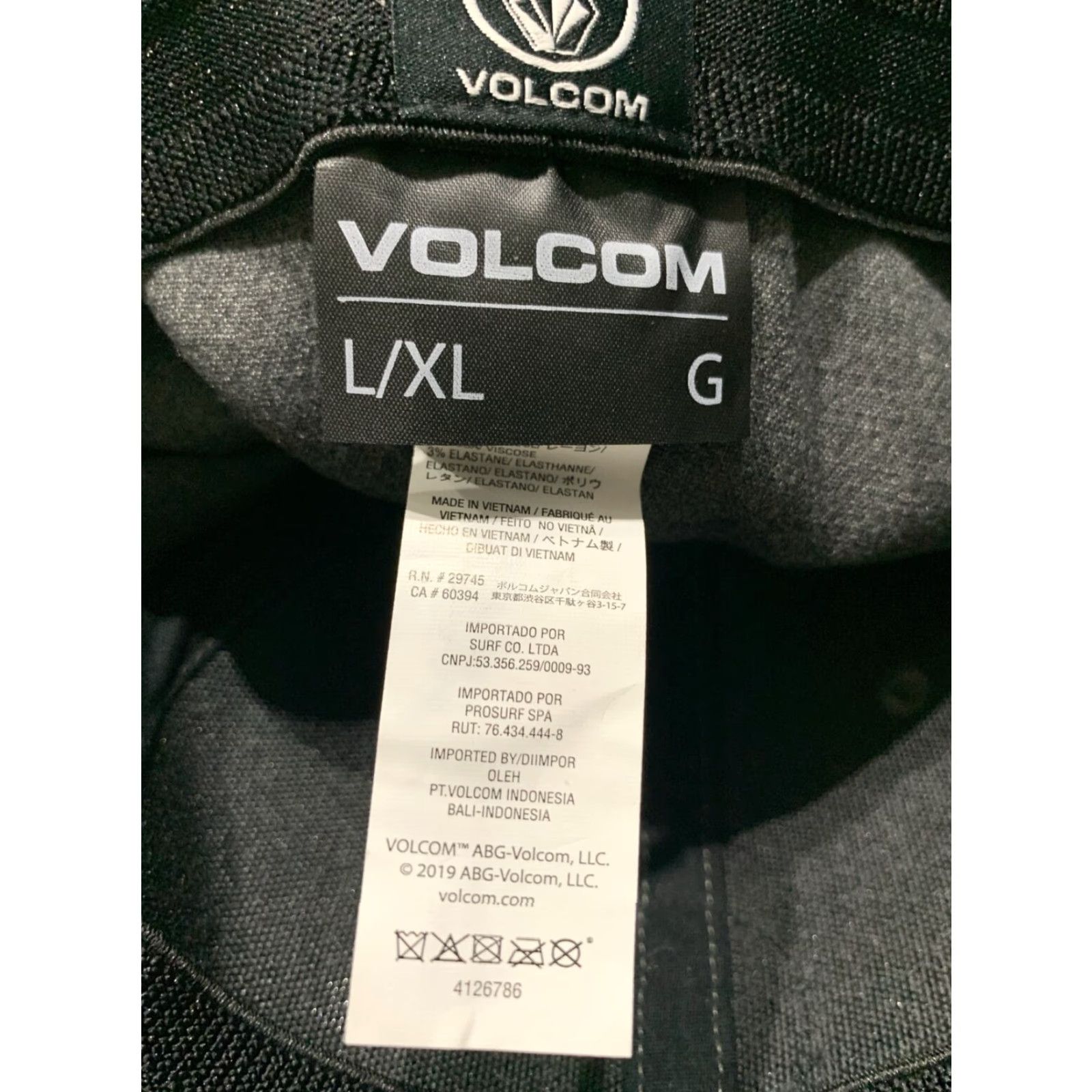 Volcom VINTAGE Volcom Gray Flexfit Suede Baseball Cap Hat L/XL Unisex Adults Size ONE SIZE - 2 Thumbnail