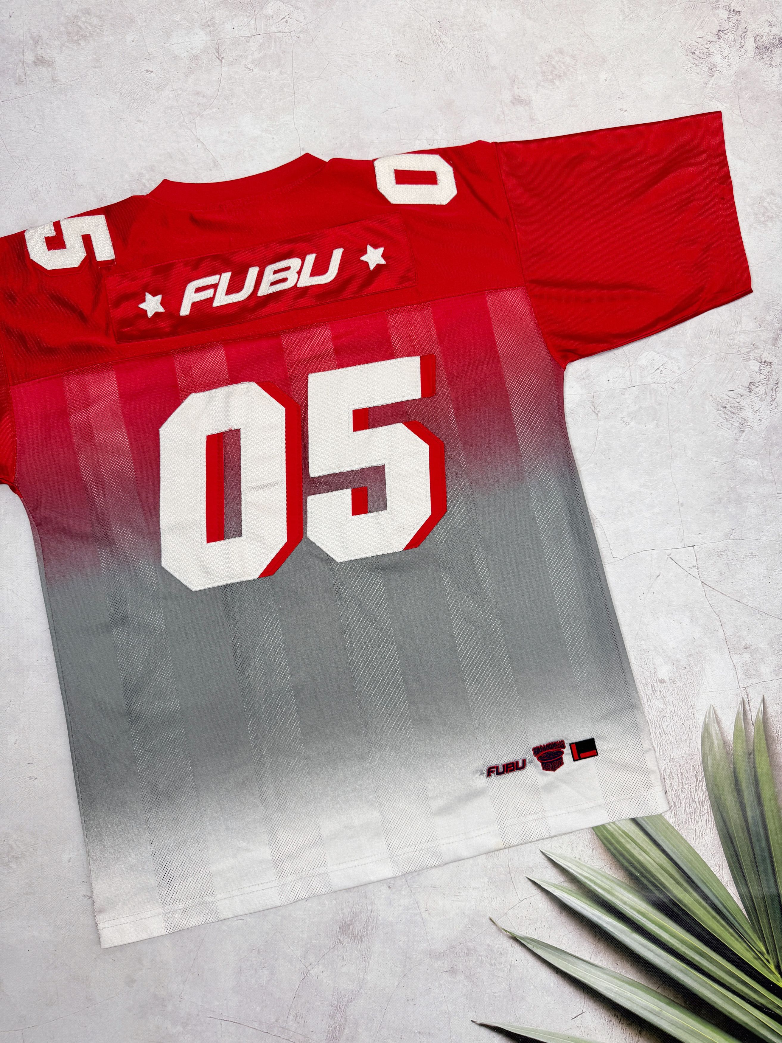 Fubu Vintage FUBU Jersey T-Shirt #05 Hip Hop Rap Striped Size US XL / EU 56 / 4 - 13 Thumbnail