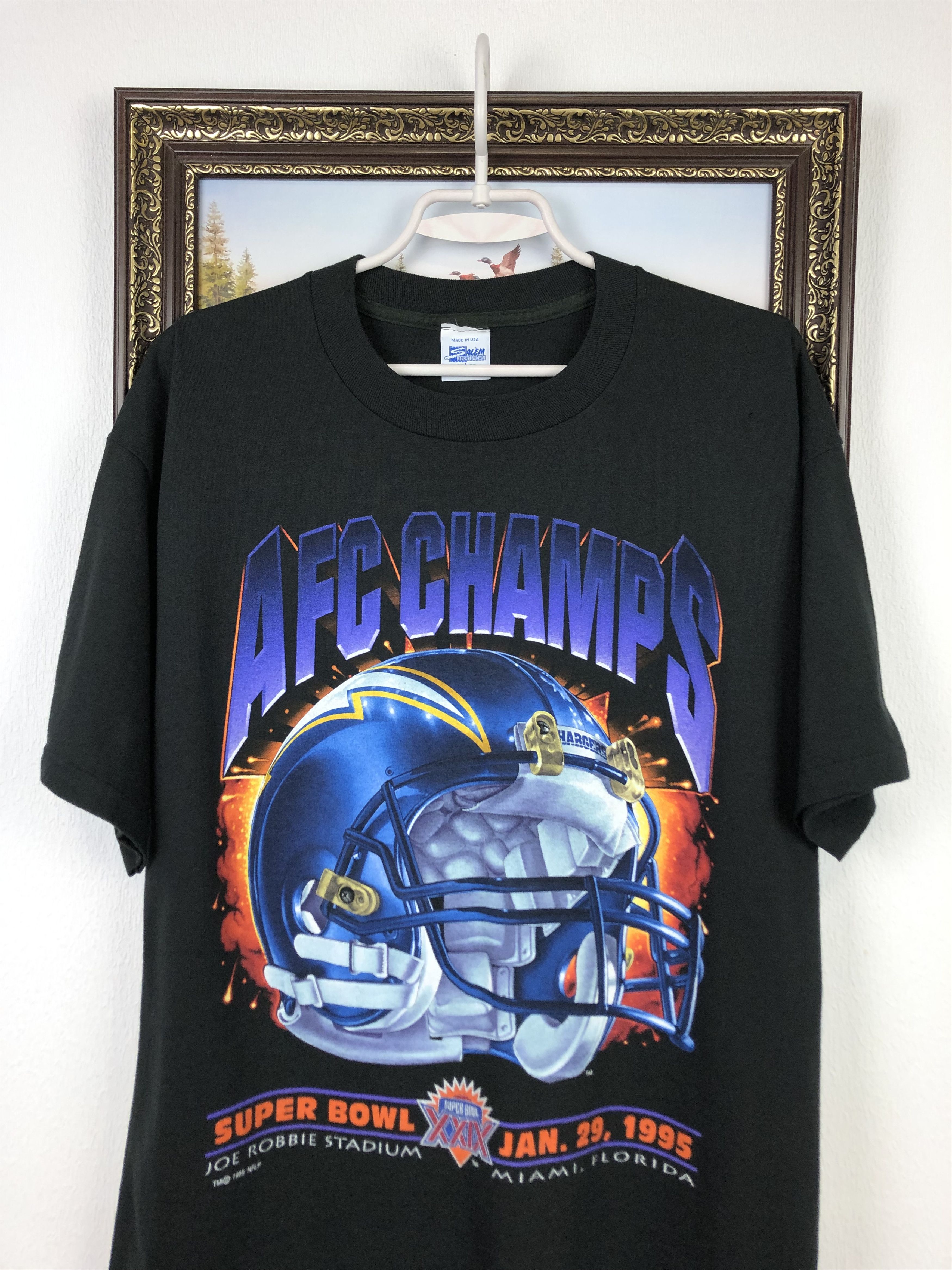 Vintage Vintage AFC Champs San Diego Chargers Shirt Over Print Tee Size US L / EU 52-54 / 3 - 2 Thumbnail