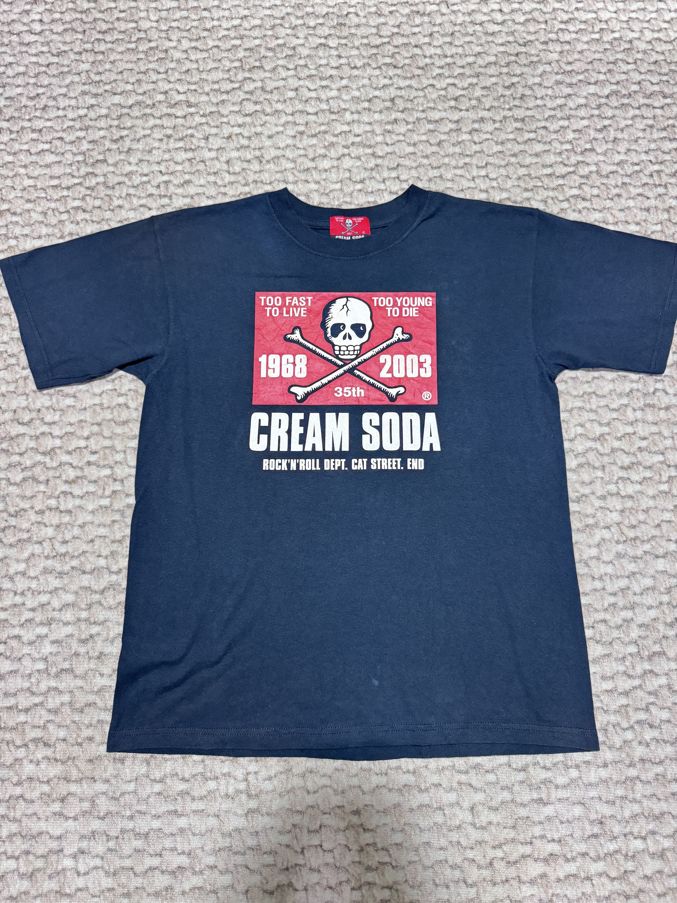 Japanese Brand Vintage Cream Soda Tour T shirt Rock N Roll Department Size US M / EU 48-50 / 2 - 1 Thumbnail