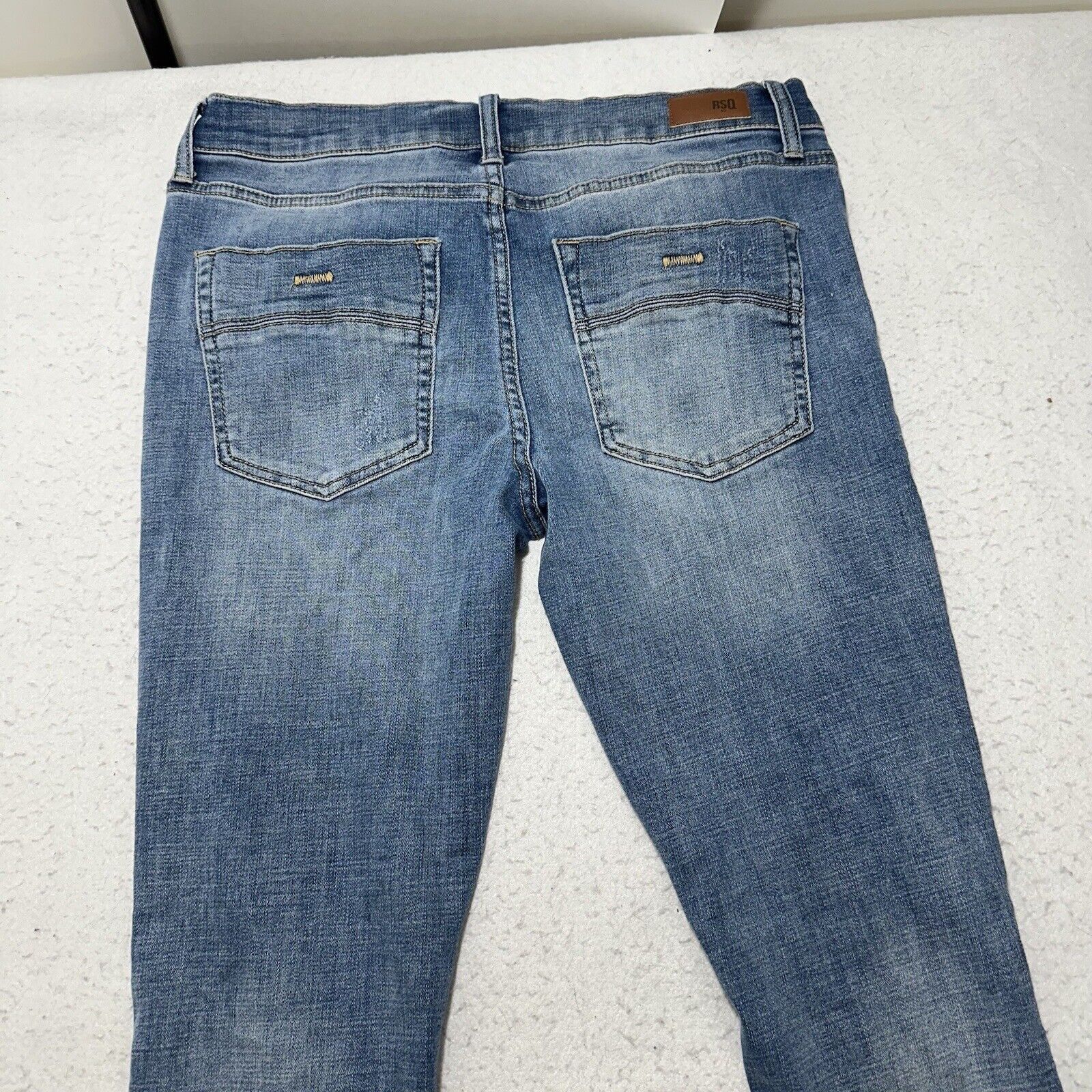 Rsq RSQ 32 Tokyo Super Skinny Distressed Denim Jeans 31" Inseam Size 32" / US 10 / IT 46 - 8 Thumbnail