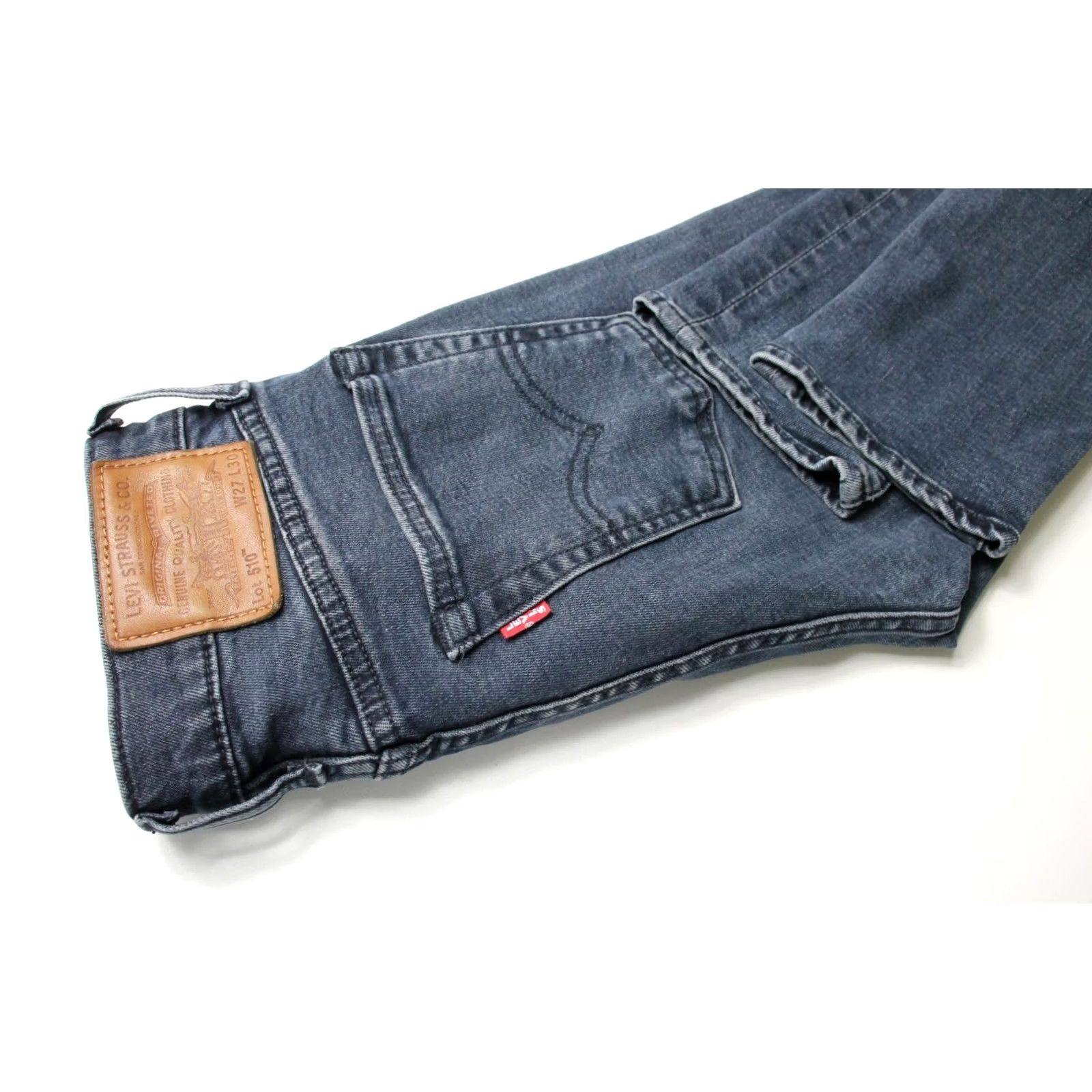 Levi's LEVI's Jeans Men's Skinny Fit Stretch Zip Fly Premium Big E 510 W27/L30 Blue Size US 27 - 5 Thumbnail