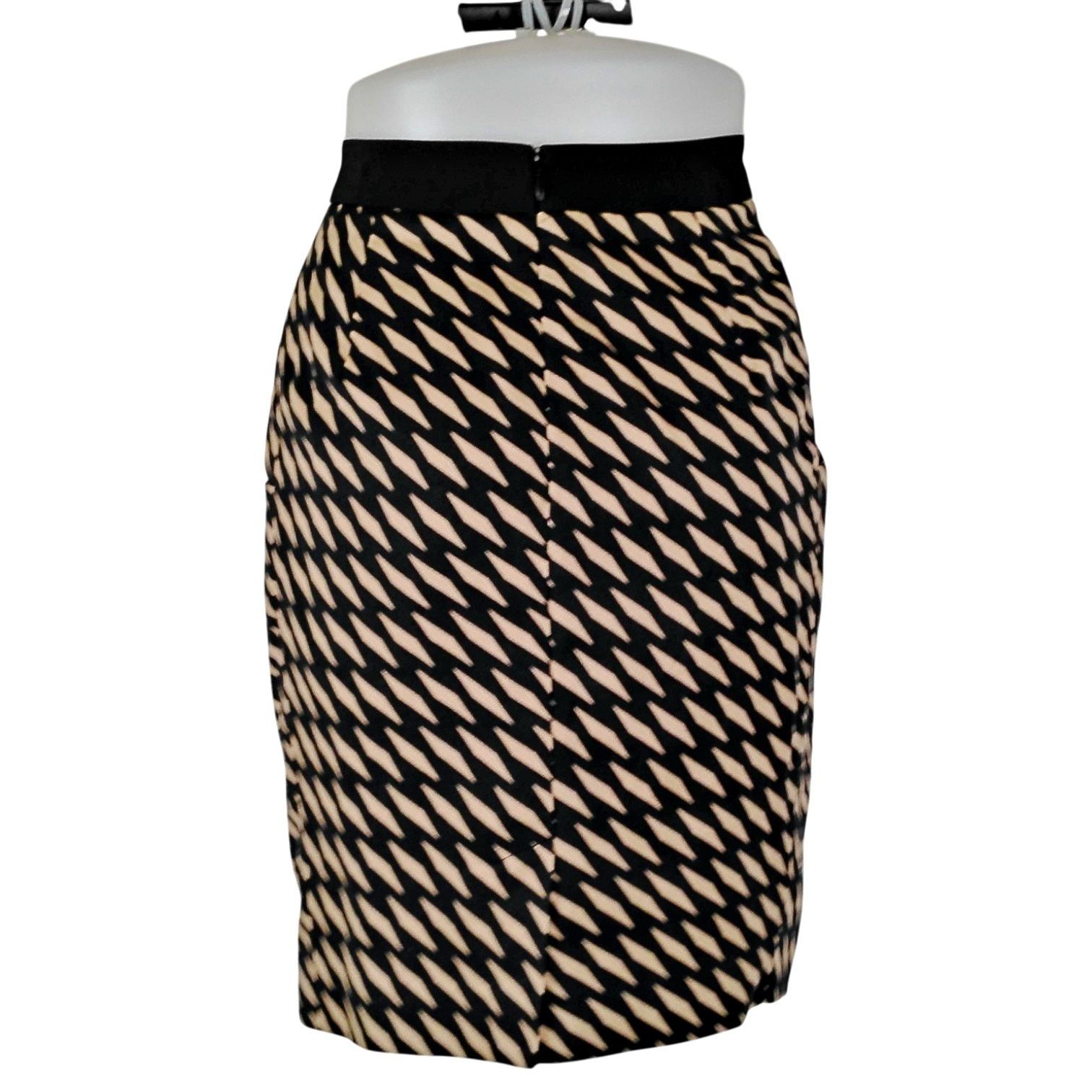 Anthropologie Anthropologie fei Washi Wrap Silk Blend Geo Pencil Skirt Size 27" / US 4 / IT 40 - 2 Thumbnail