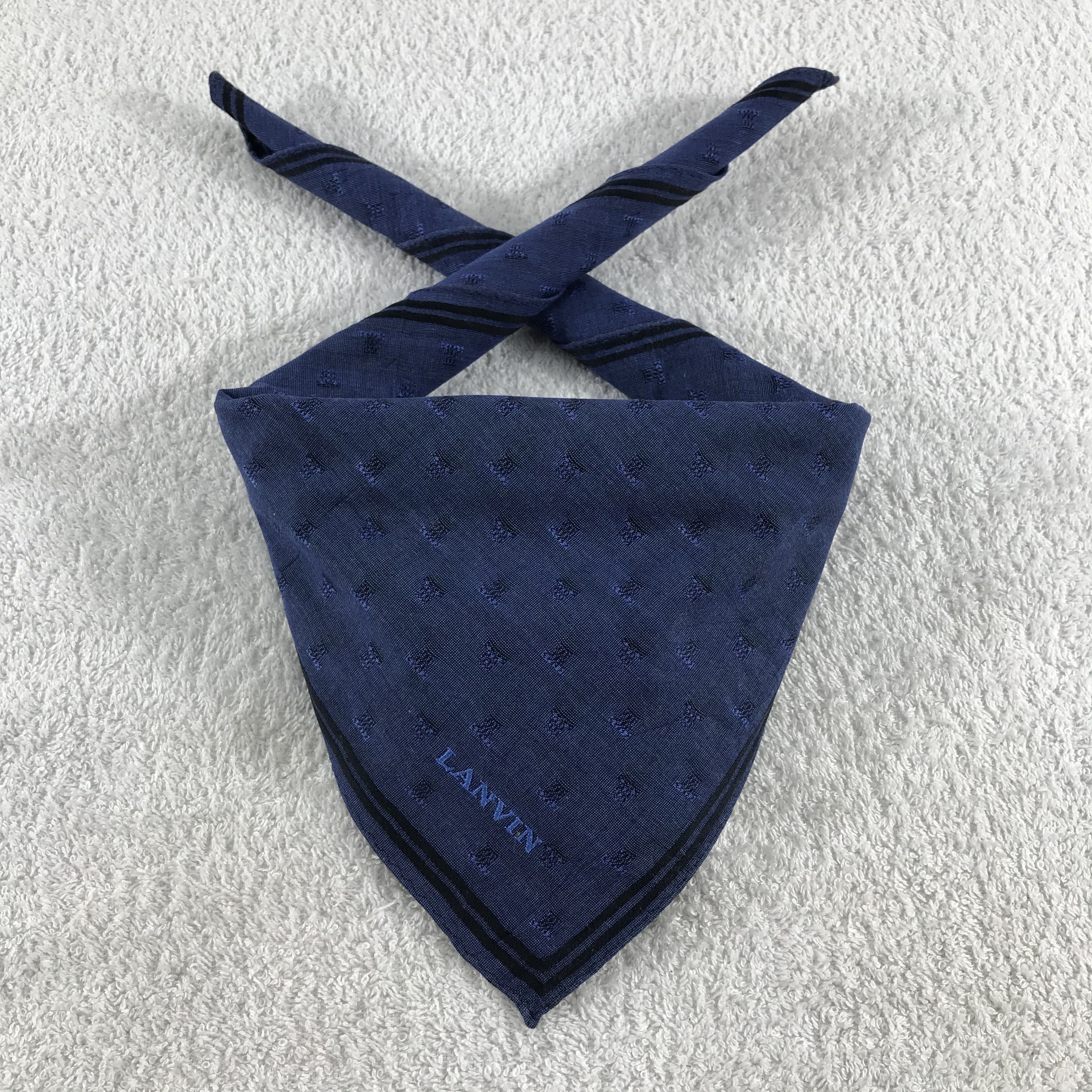 Lanvin × Vintage Lanvin Bandana / Handkerchief / Neckerchief - S291 Size ONE SIZE - 3 Thumbnail