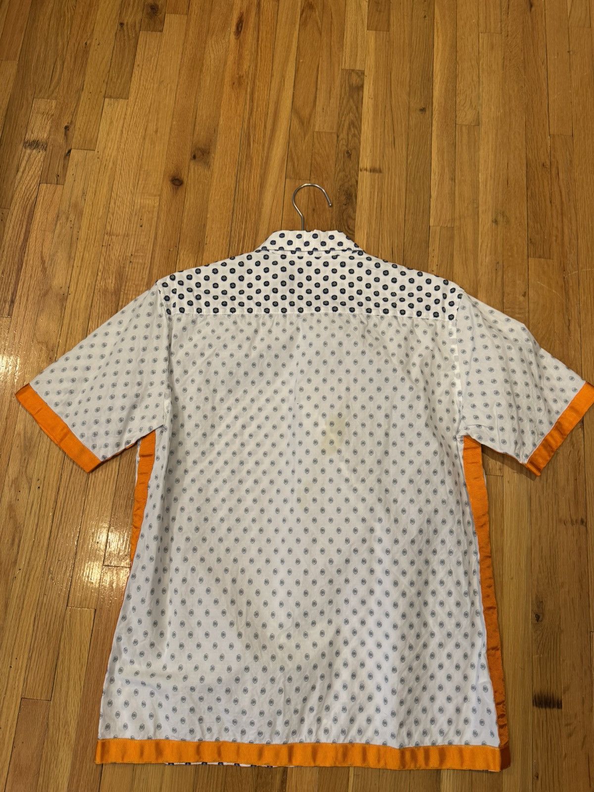 Fred Perry × Raf Simons RAF SIMON x FRED PERRY FLORAL TAPE SHIRT 40 ~ M P2P 20.5" Size US M / EU 48-50 / 2 - 17 Thumbnail