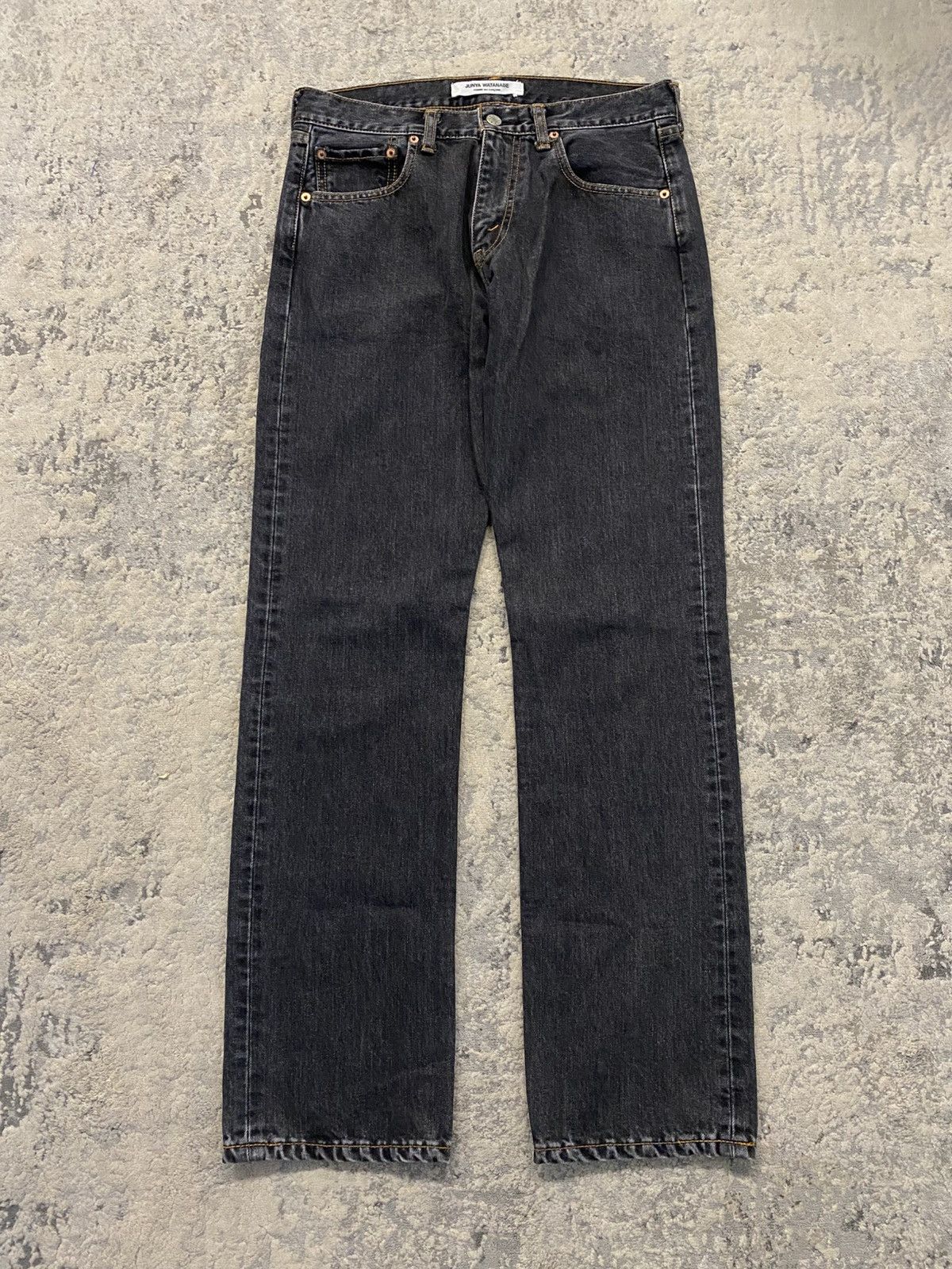 Junya Watanabe Junya Watanabe AD2002 Faded Black Denim Size US 30 / EU 46 - 1 Thumbnail